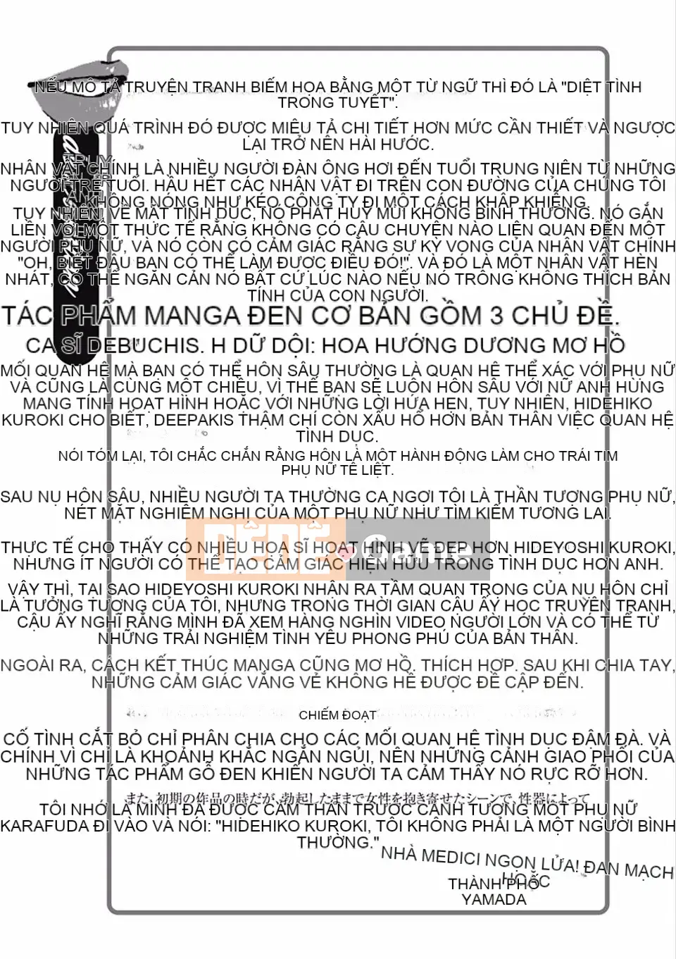 [Hidehiko Kuroki] Vợ ăn xin 34 tuổi