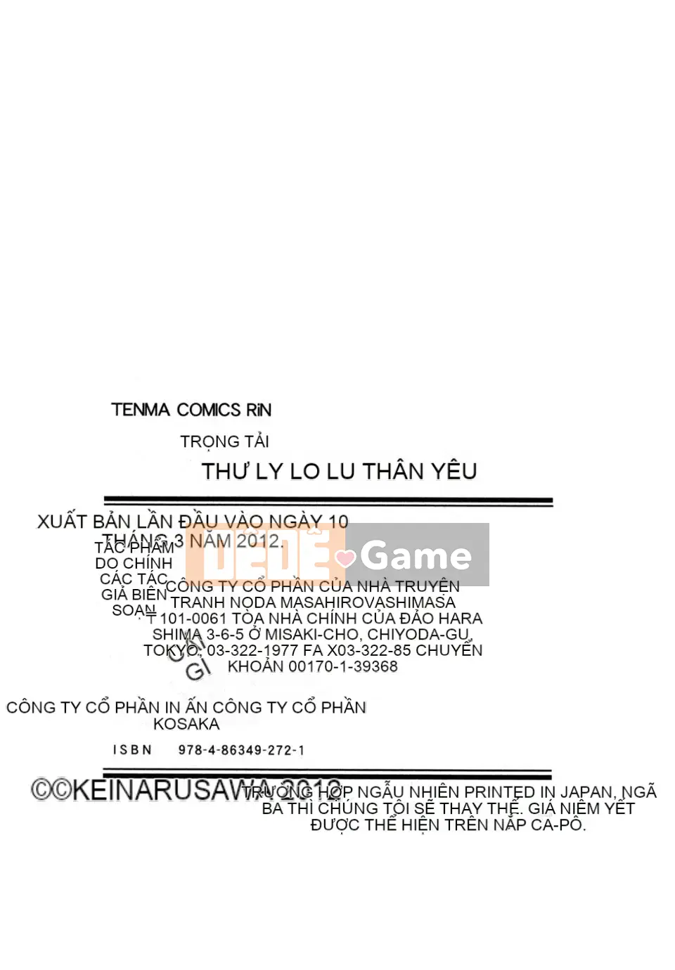 [Narusawa Kei] Junai ba màu