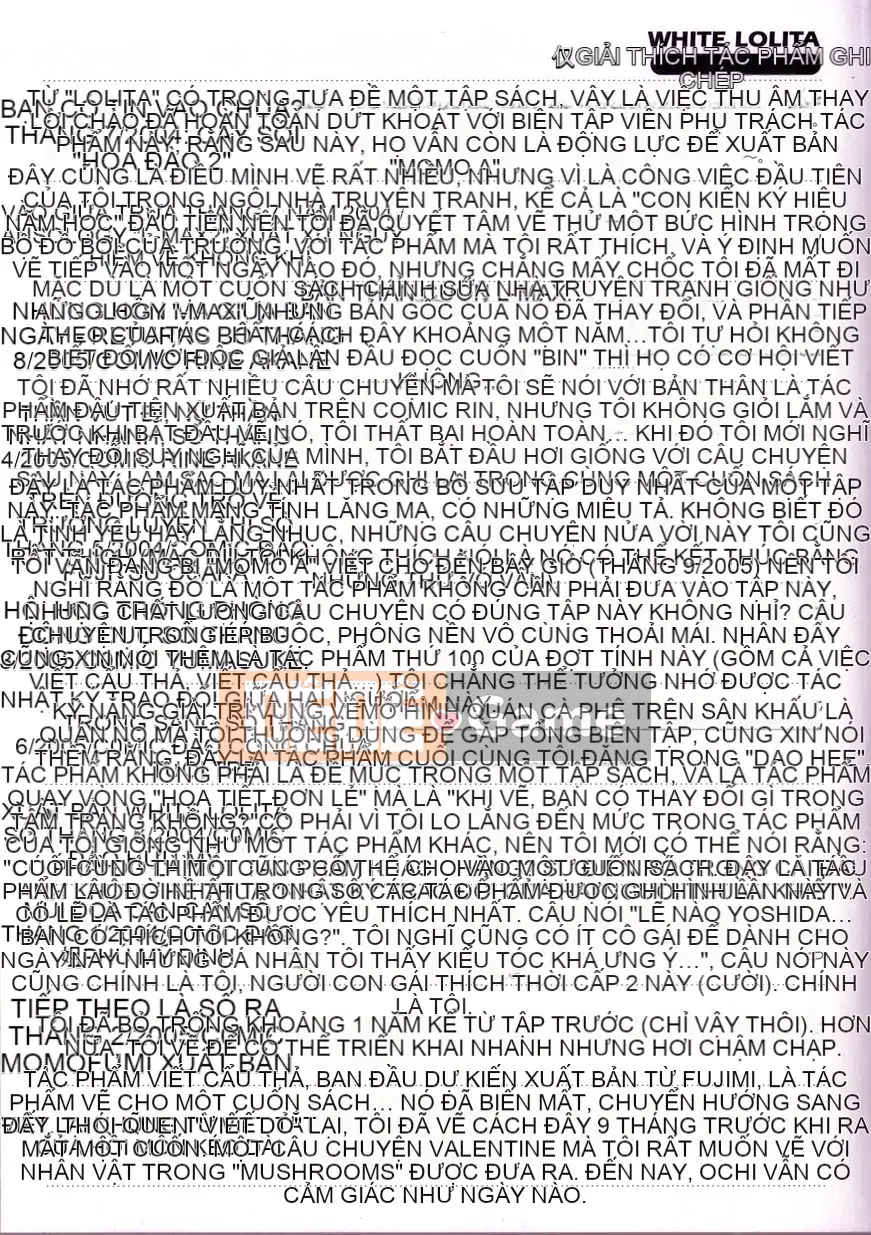 [Tamachi Yuki] LOLITA TRẮNG