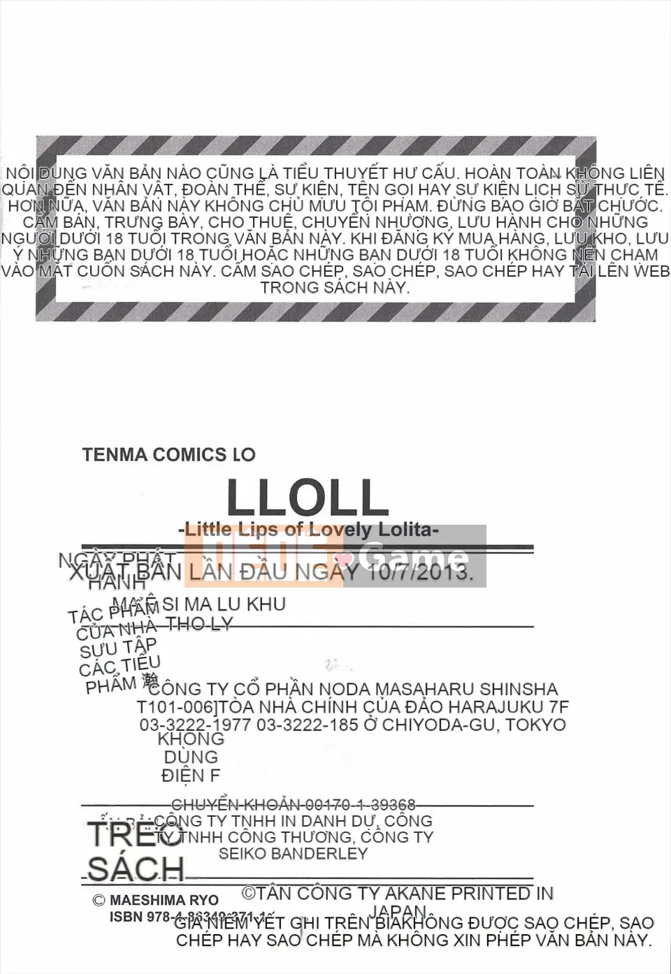 [Maeshima Dragon] LLOLL -Đôi môi nhỏ của Lolita đáng yêu-