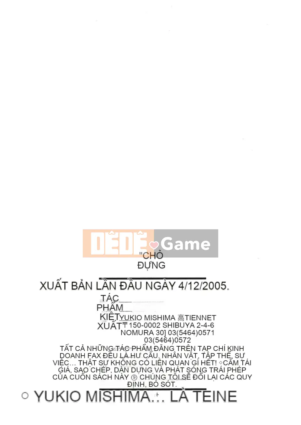 [Yukio Yotsushima] Giỏ