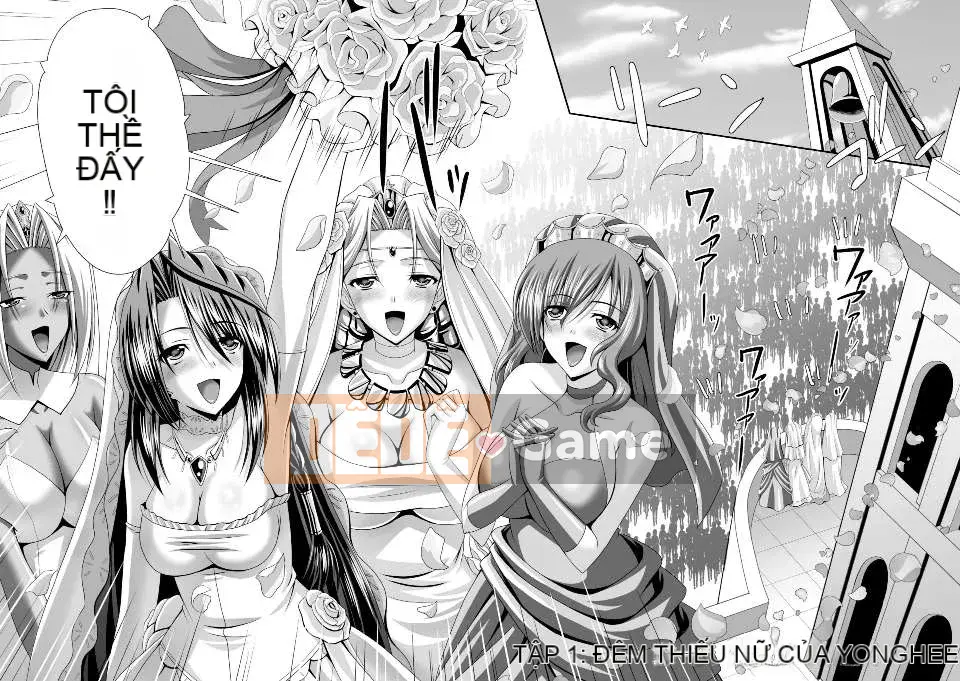 [Night Đau khổ cá nhân hóa Han] (Truyện tranh người lớn) [Jinbo Gyokuran & Takeuchi Ken] Đám cưới hậu cung Tuần trăng mật ngọt ngào