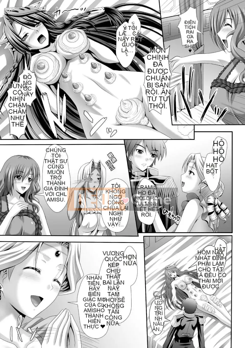 [Night Đau khổ cá nhân hóa Han] (Truyện tranh người lớn) [Jinbo Gyokuran & Takeuchi Ken] Đám cưới hậu cung Tuần trăng mật ngọt ngào