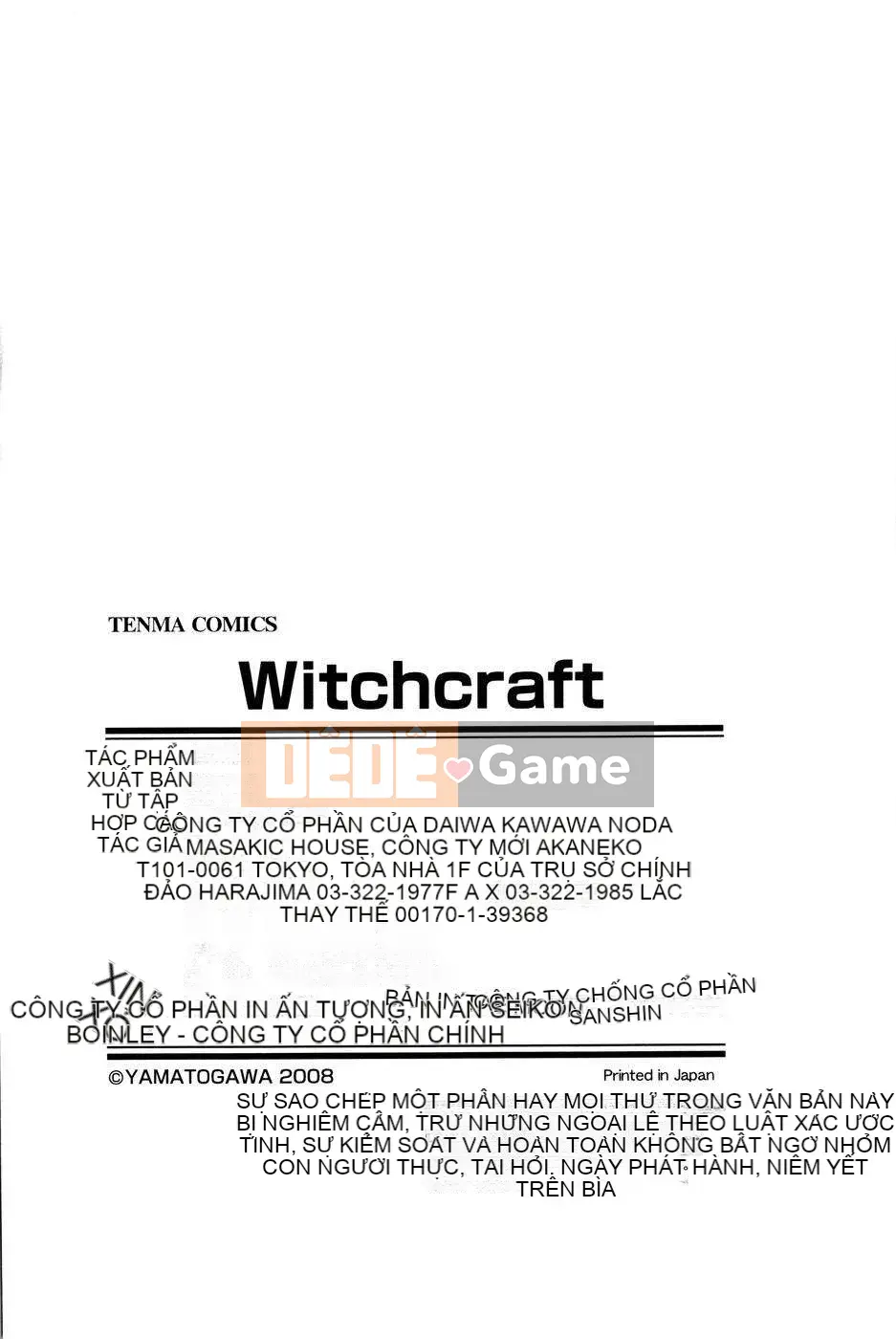 [Yamatogawa] Phù thủy (bản đầy đủ)