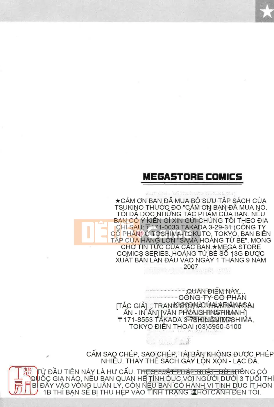 [Tsukino Jougi] Hoàng tử bé Sama