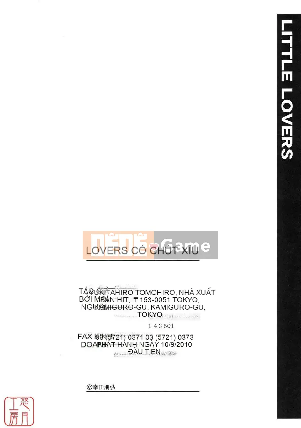 [Kouda Tomohiro] NHỮNG NGƯỜI YÊU THÍCH Chokotto