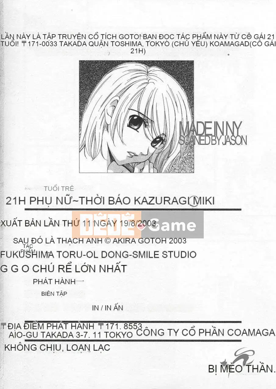 [Goto Akira] Cô Gái Lúc 21 Giờ 2