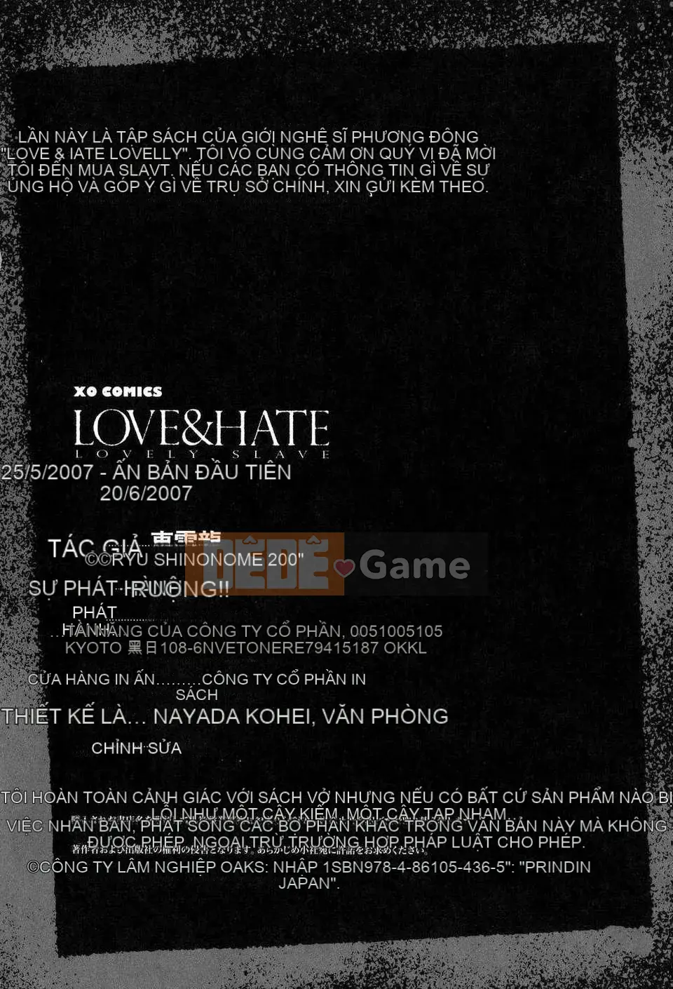 [Đổng Vân Long] Yêu Hận Tập 1