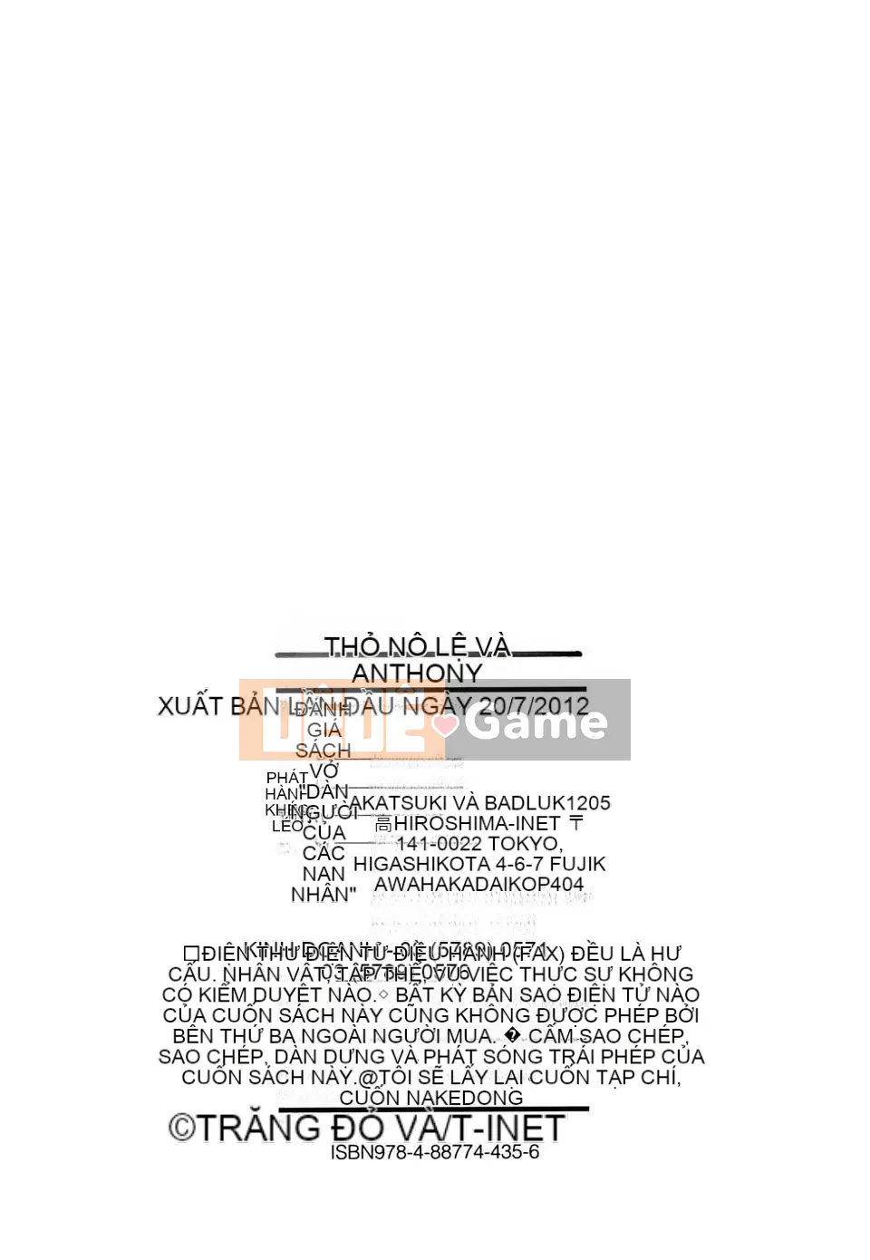 [Akatsuki Myuuto] Thỏ nô lệ và Anthony