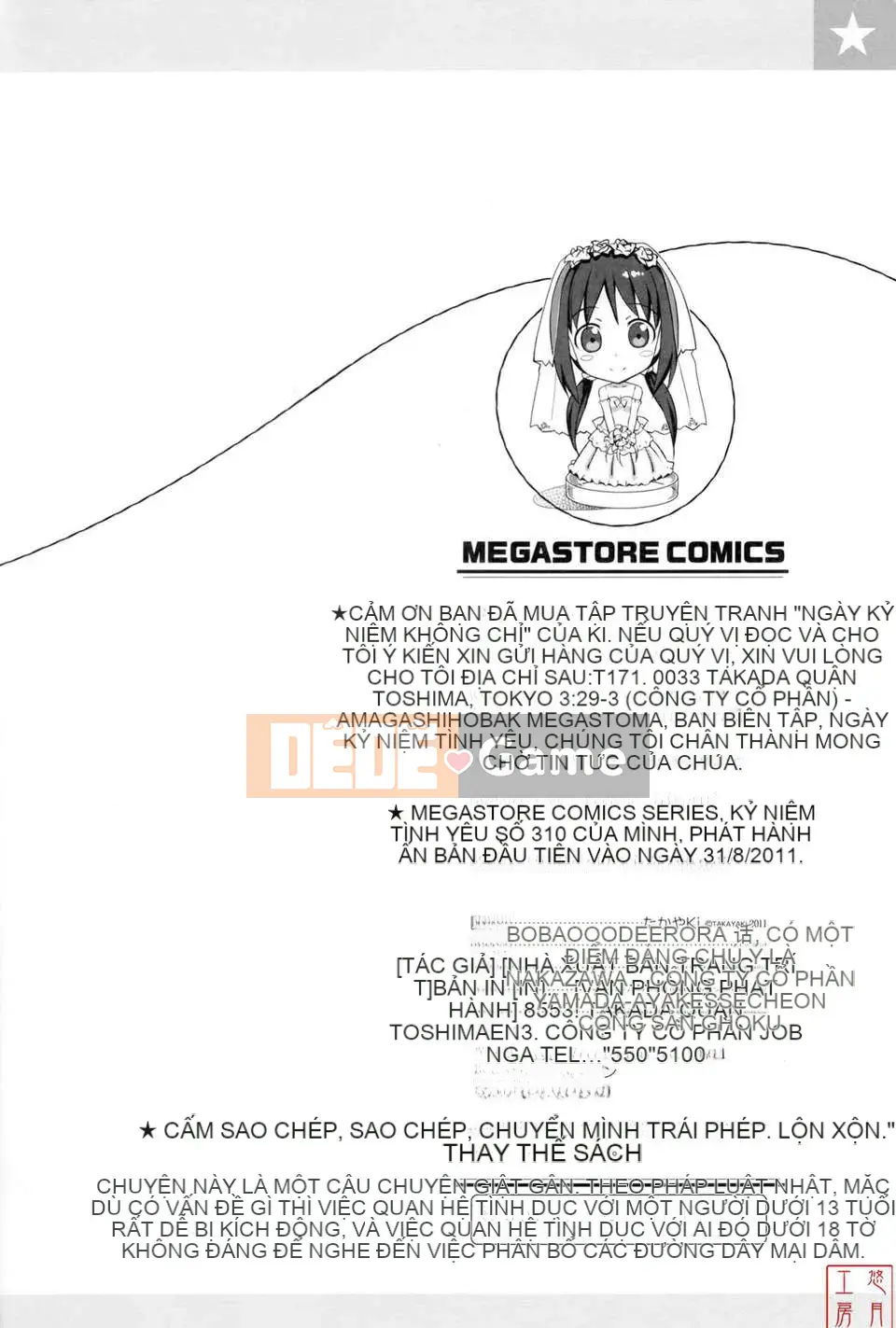 [Takaya Ki] Koito Kinenbi + Đặc quyền Toranoana