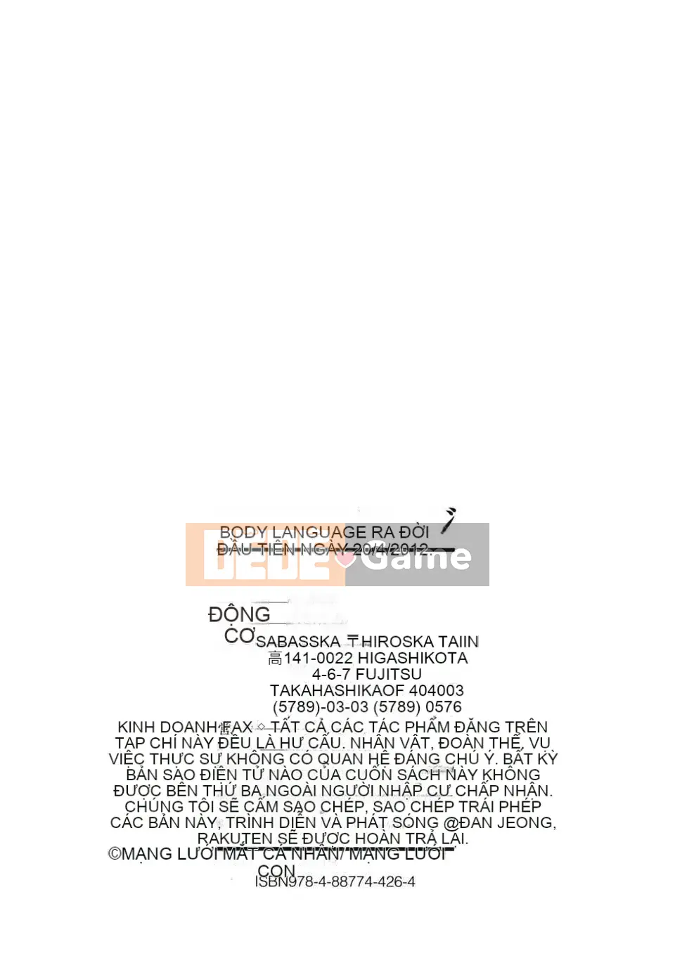 [Subsuka] Ngôn ngữ cơ thể