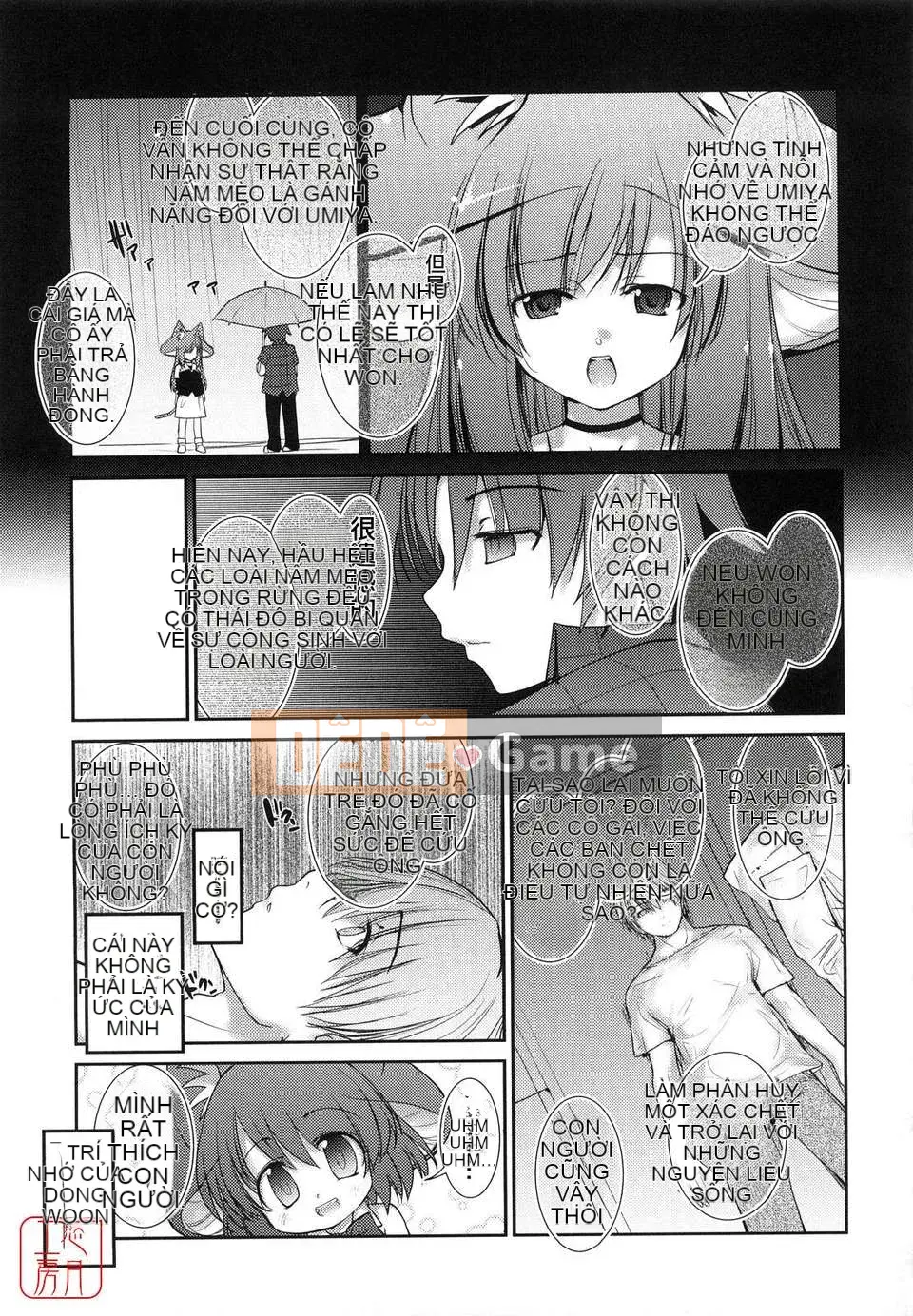 [Nibinamo Lồi] Nekokino và thị trấn mưa