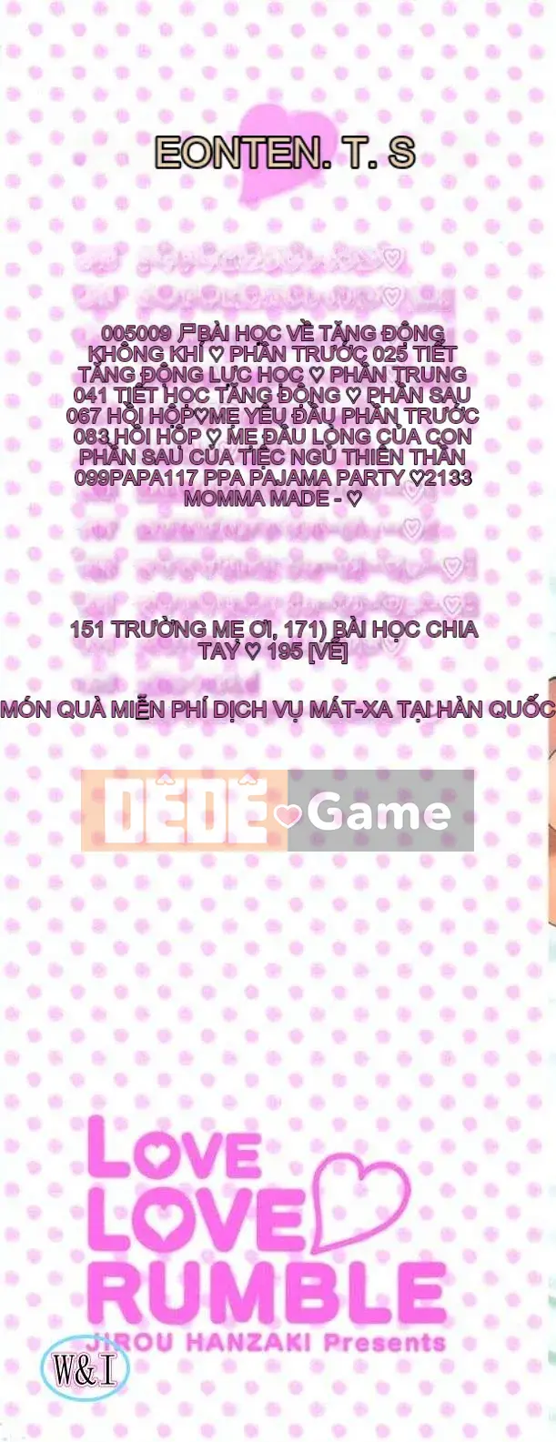 [Hanzaki Jiro] Love Love Rumble_Phiên bản ngoài trời