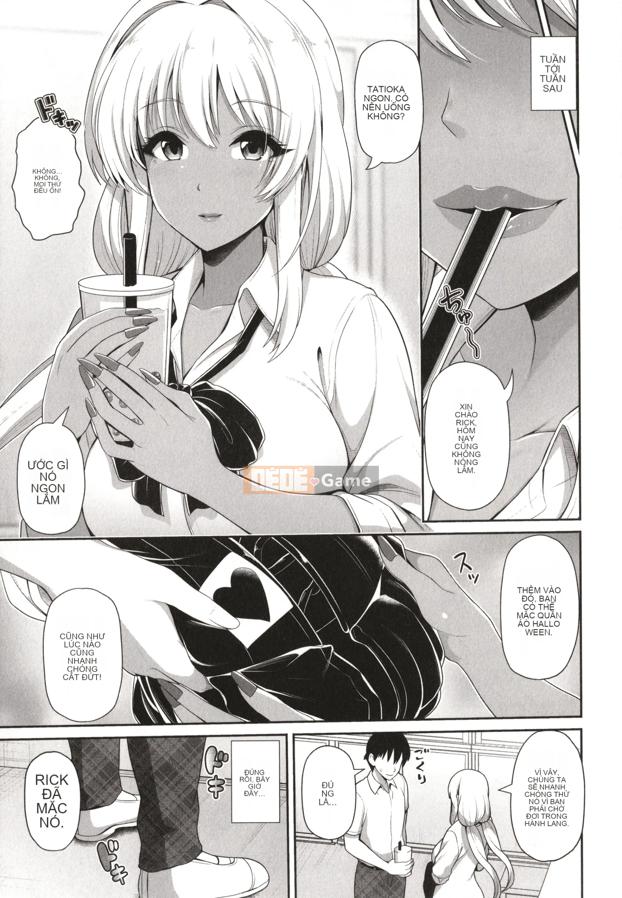 Black gal-chan chỉ đang nhìn bạn + Thẻ minh họa