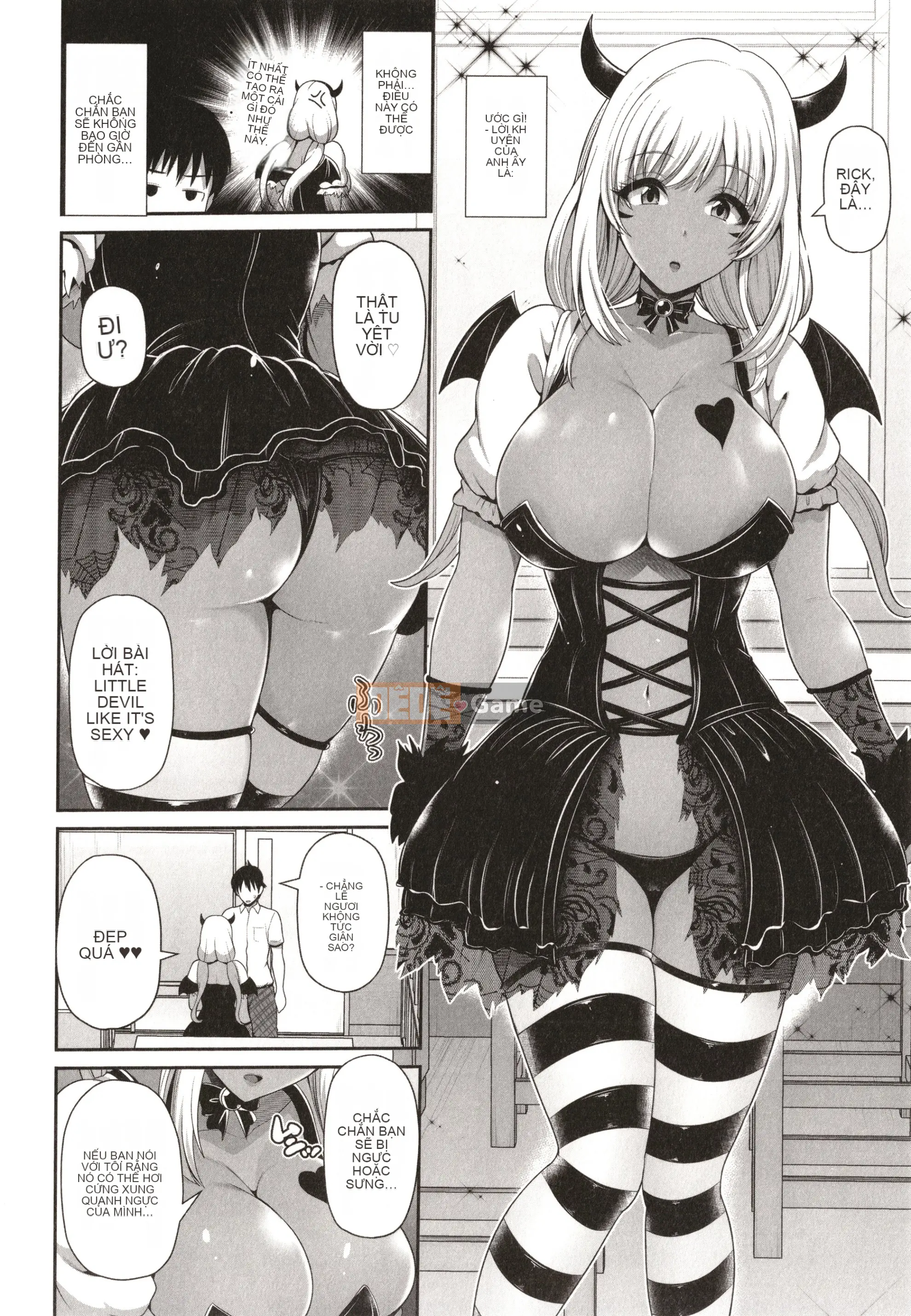 Black gal-chan chỉ đang nhìn bạn + Thẻ minh họa