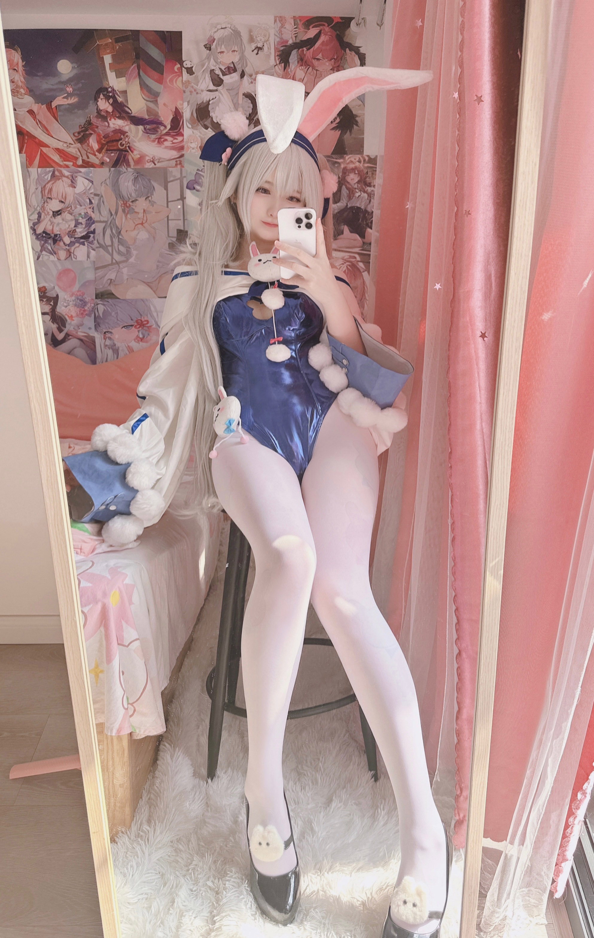 [XI DAIDAI] Bunny Girl Lafite với GIF (tuyến đường màu xanh Azur) [Không điều chỉnh]