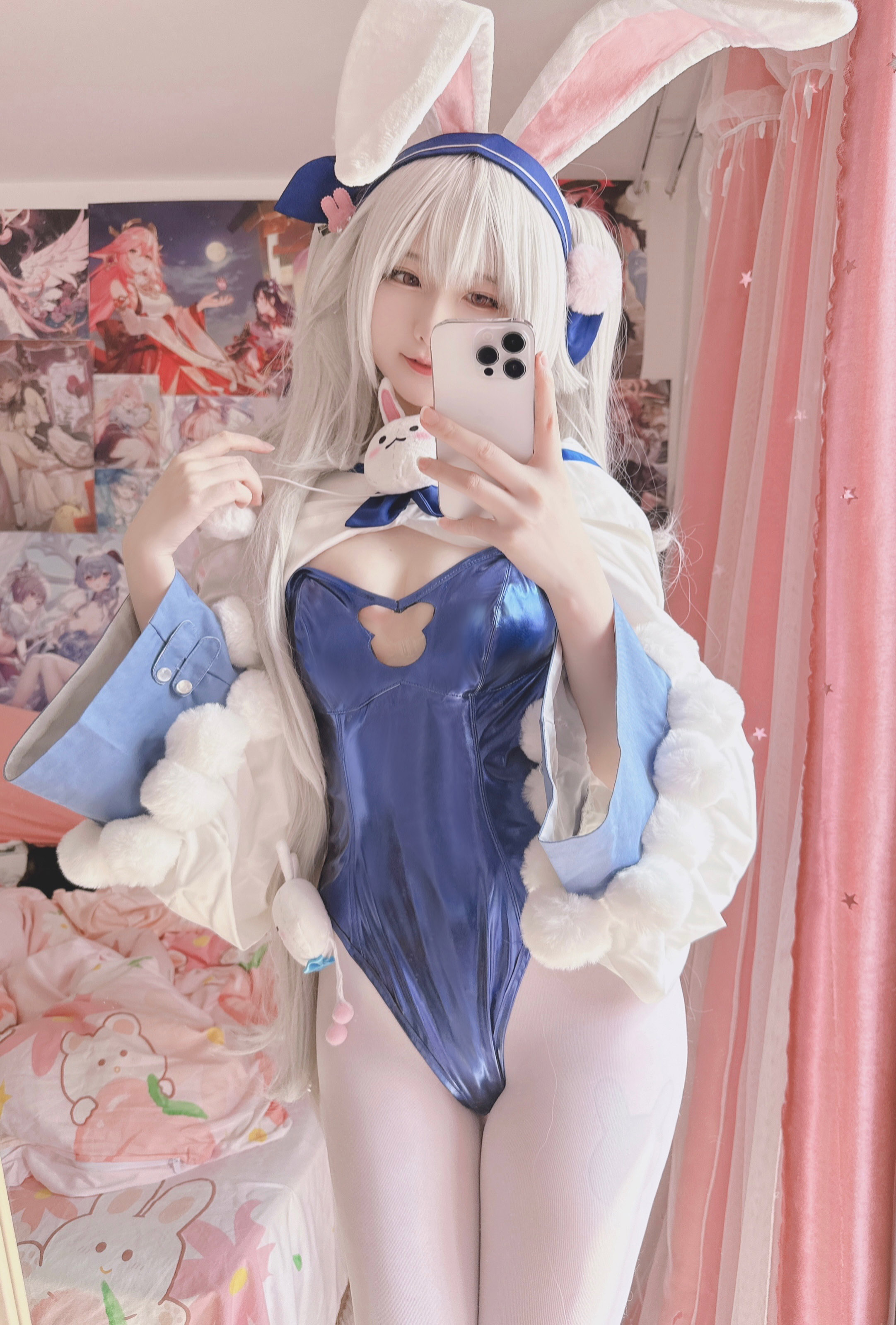 [XI DAIDAI] Bunny Girl Lafite với GIF (tuyến đường màu xanh Azur) [Không điều chỉnh]