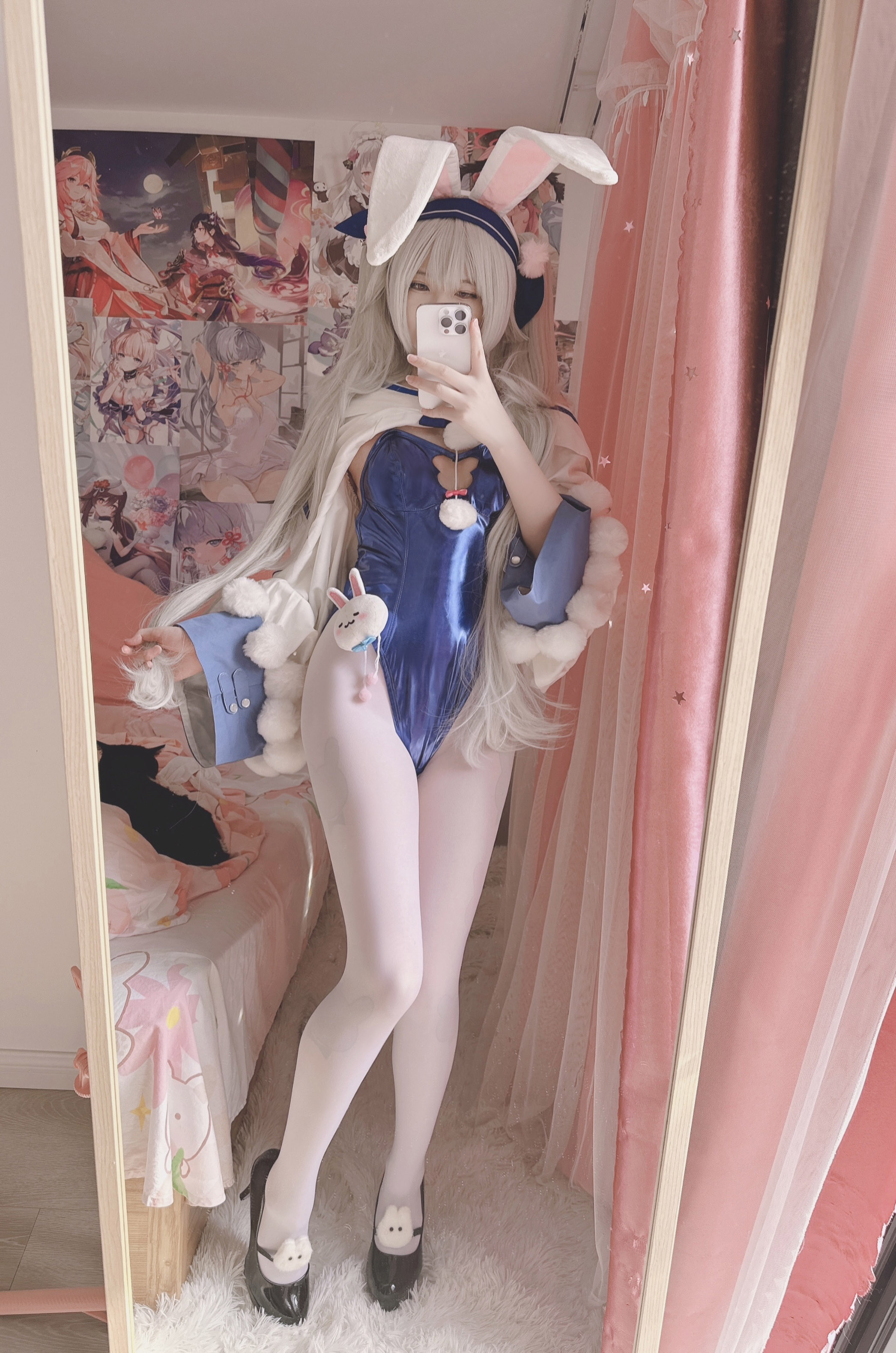 [XI DAIDAI] Bunny Girl Lafite với GIF (tuyến đường màu xanh Azur) [Không điều chỉnh]