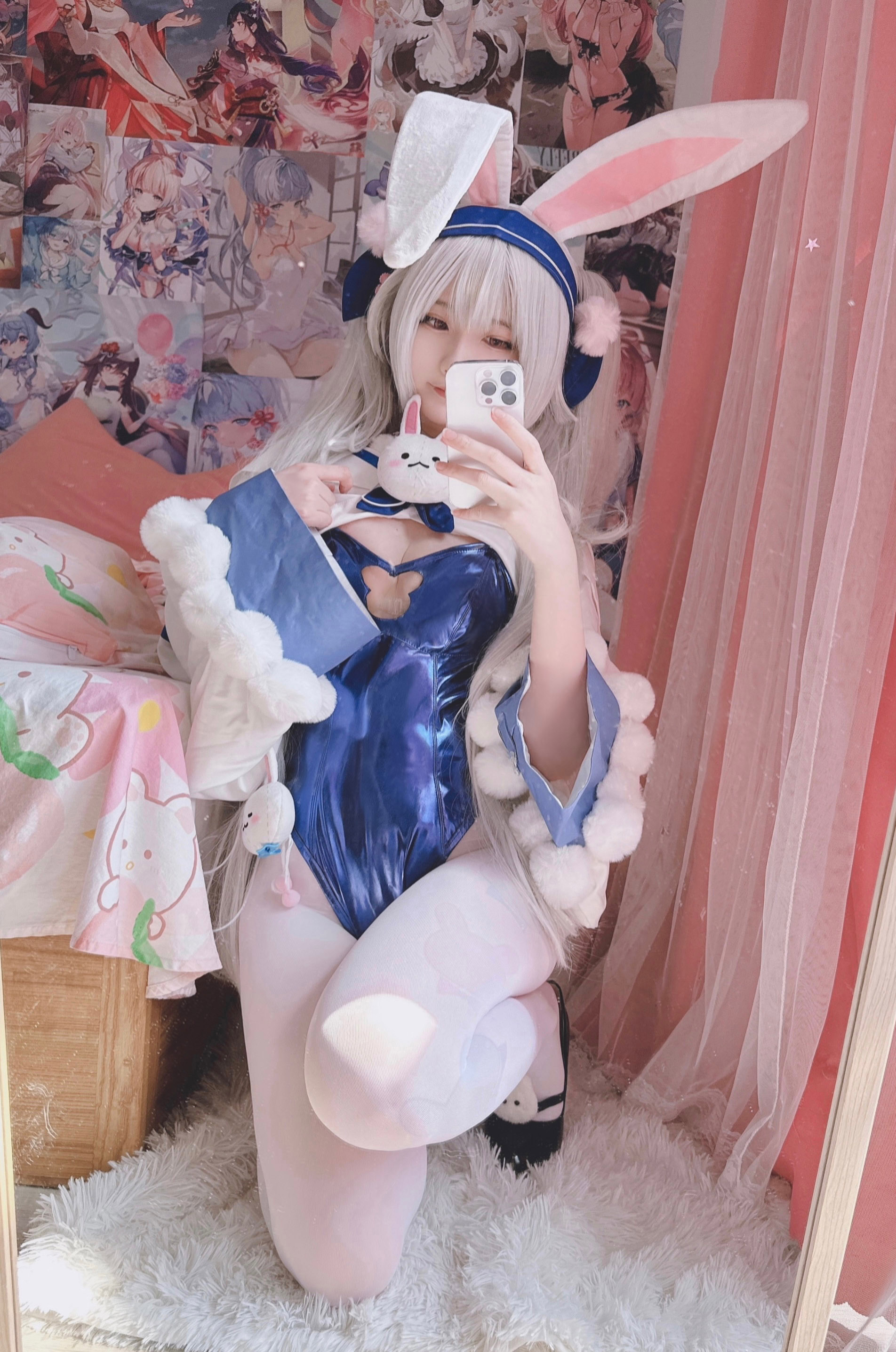 [XI DAIDAI] Bunny Girl Lafite với GIF (tuyến đường màu xanh Azur) [Không điều chỉnh]