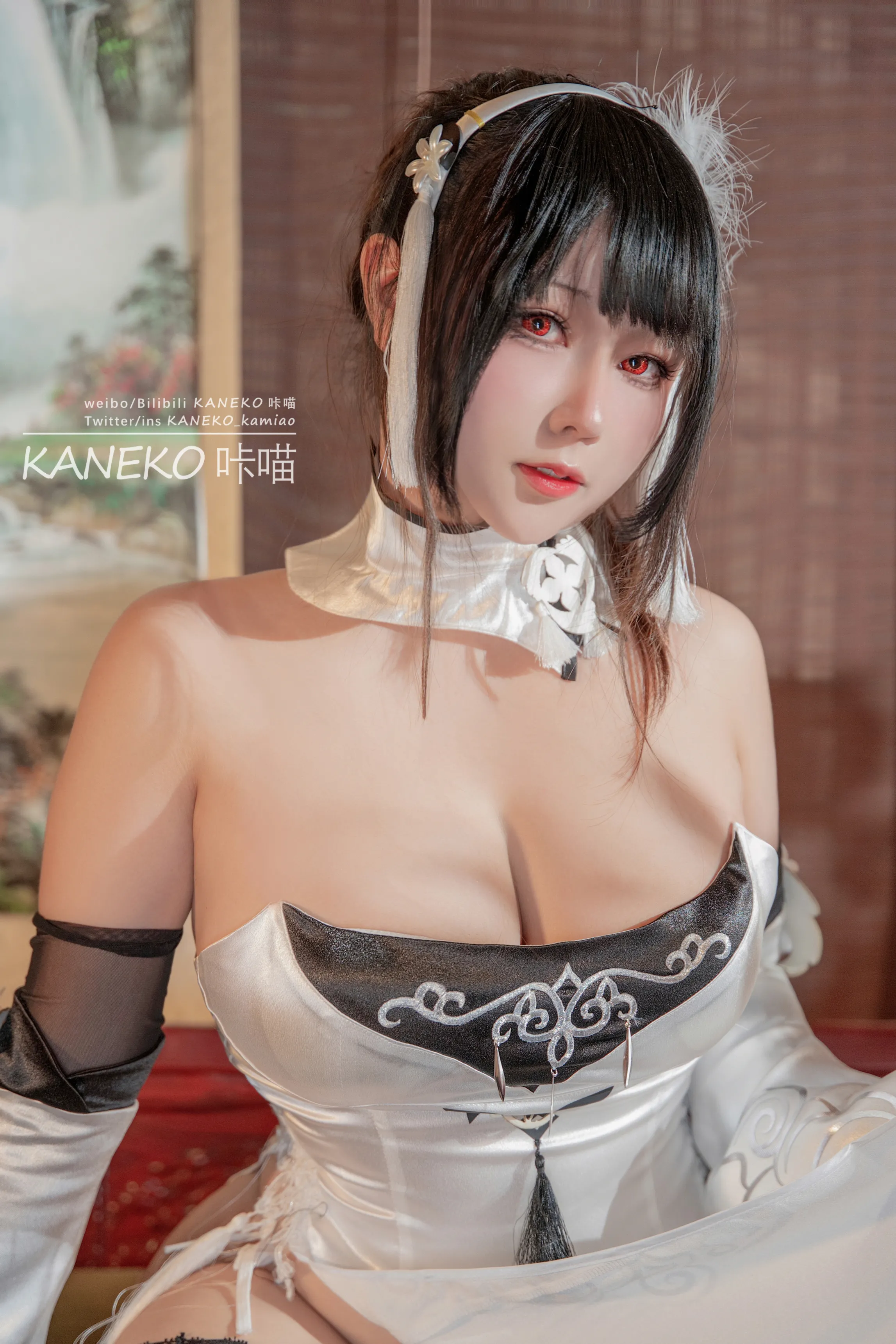 Kaneko_ka Meow - Azure Route Zhenhai White Cheongsam