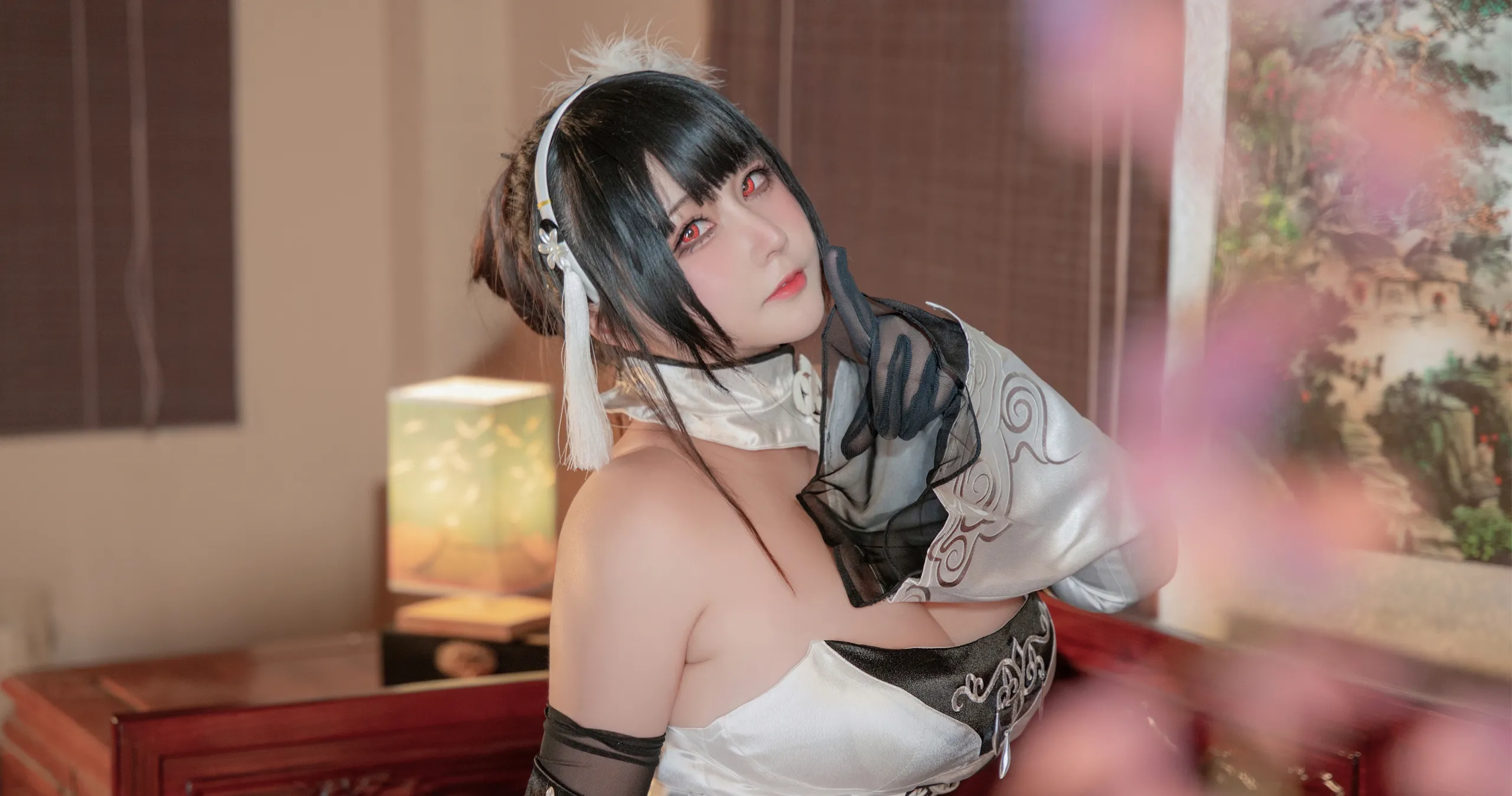Kaneko_ka Meow - Azure Route Zhenhai White Cheongsam