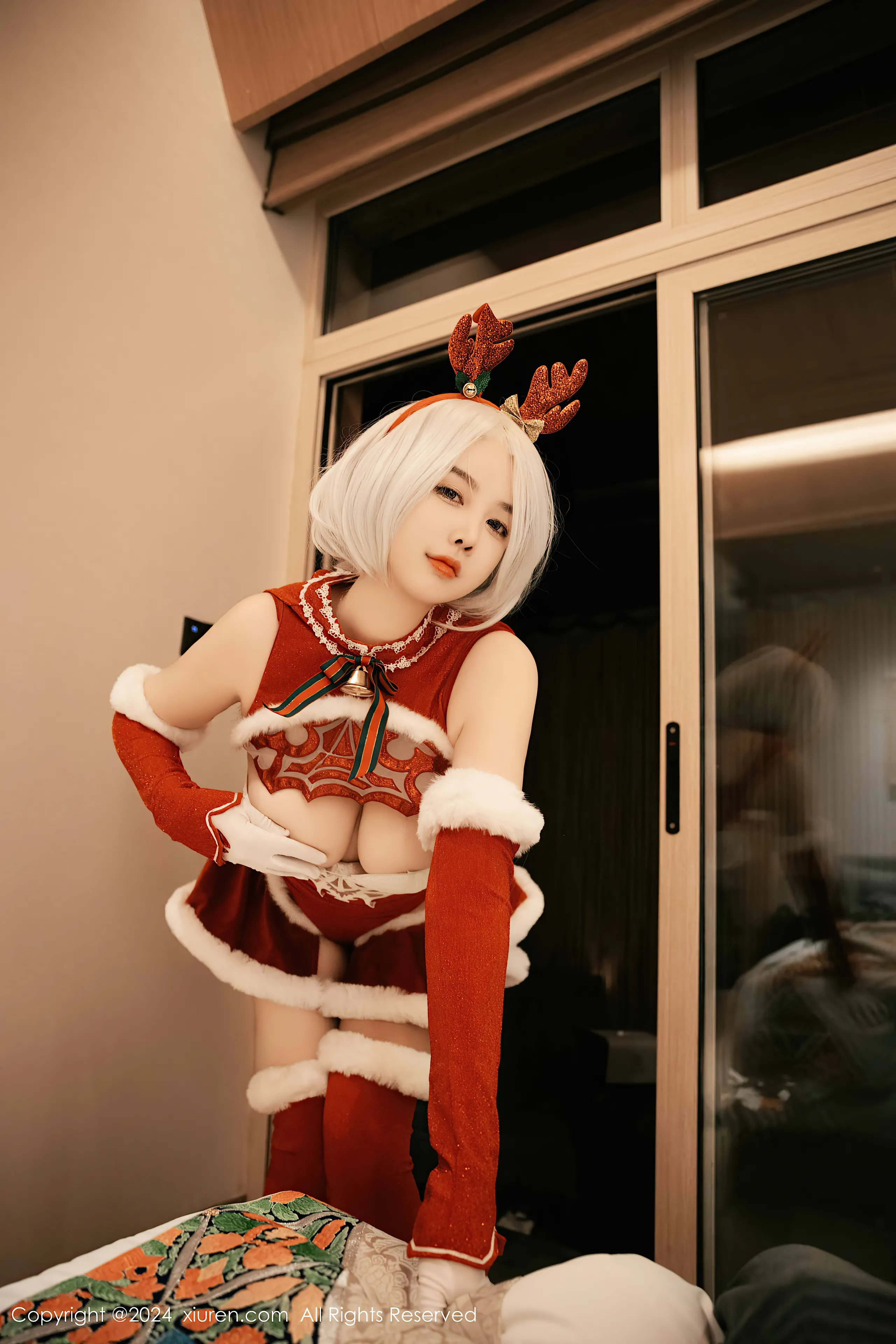 [Xiuren xiuren.com: Cherry Calf] Yorha 2B Chrismast