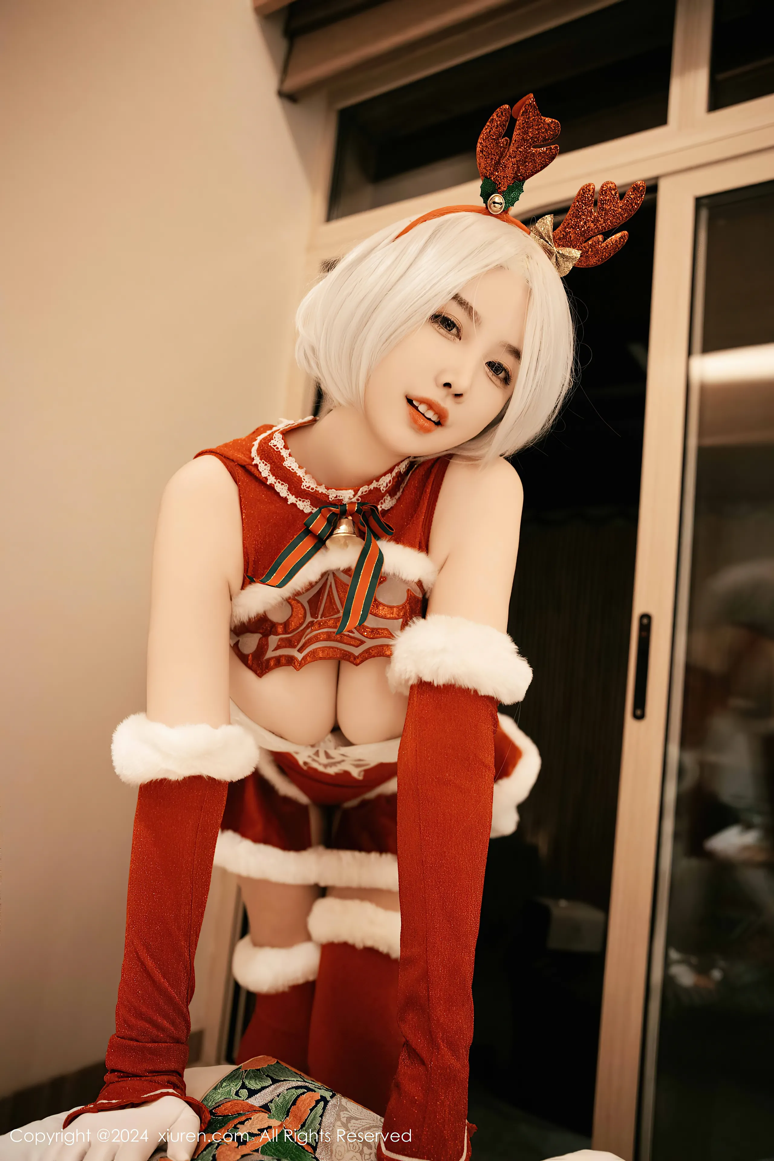 [Xiuren xiuren.com: Cherry Calf] Yorha 2B Chrismast