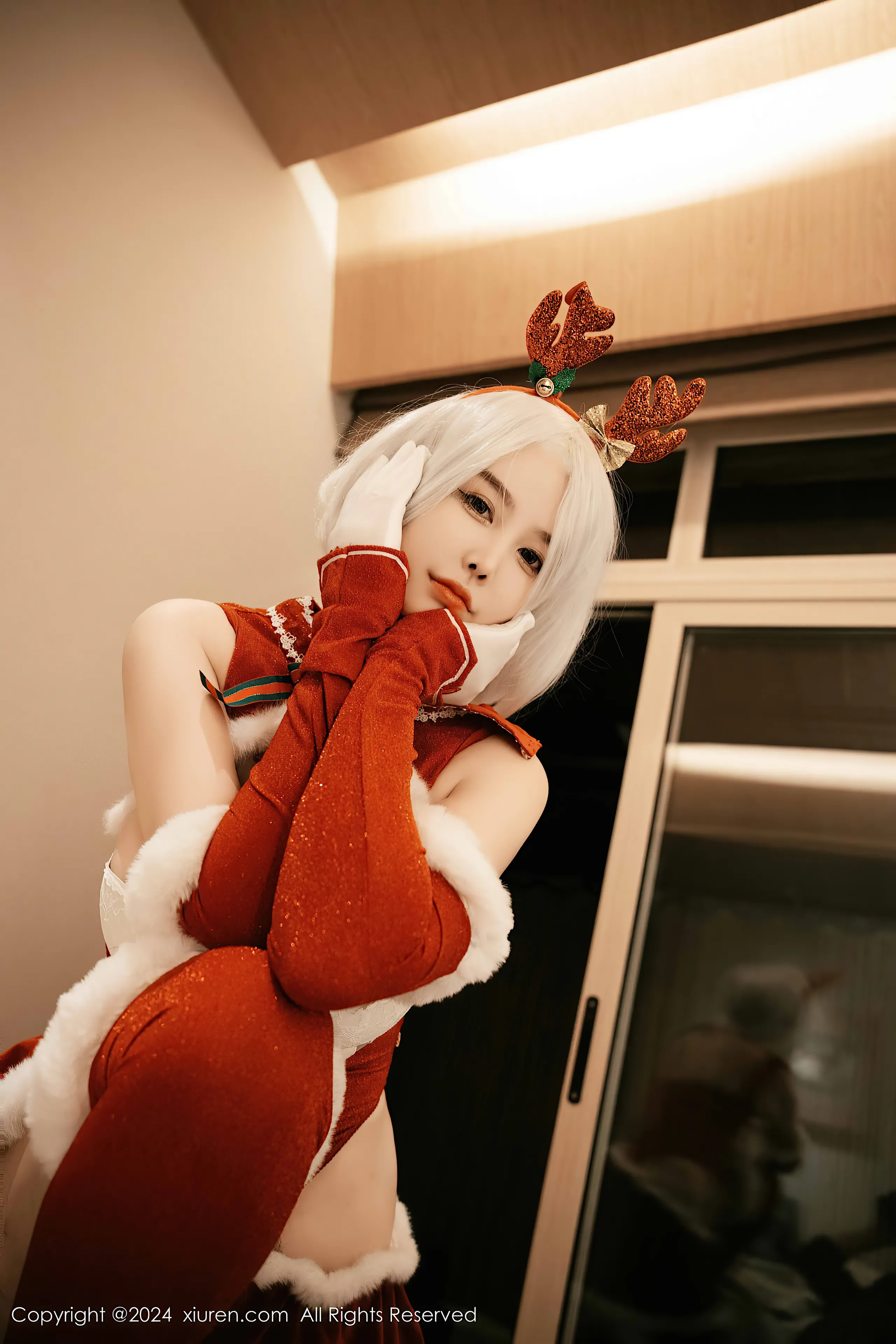 [Xiuren xiuren.com: Cherry Calf] Yorha 2B Chrismast