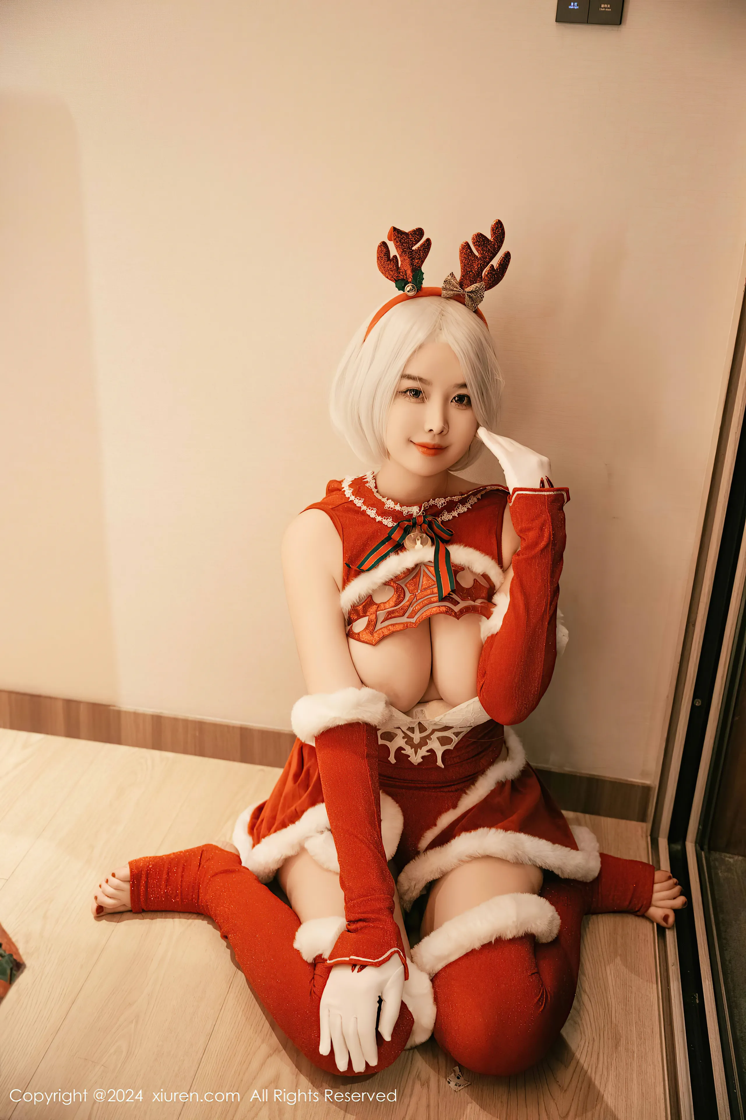[Xiuren xiuren.com: Cherry Calf] Yorha 2B Chrismast