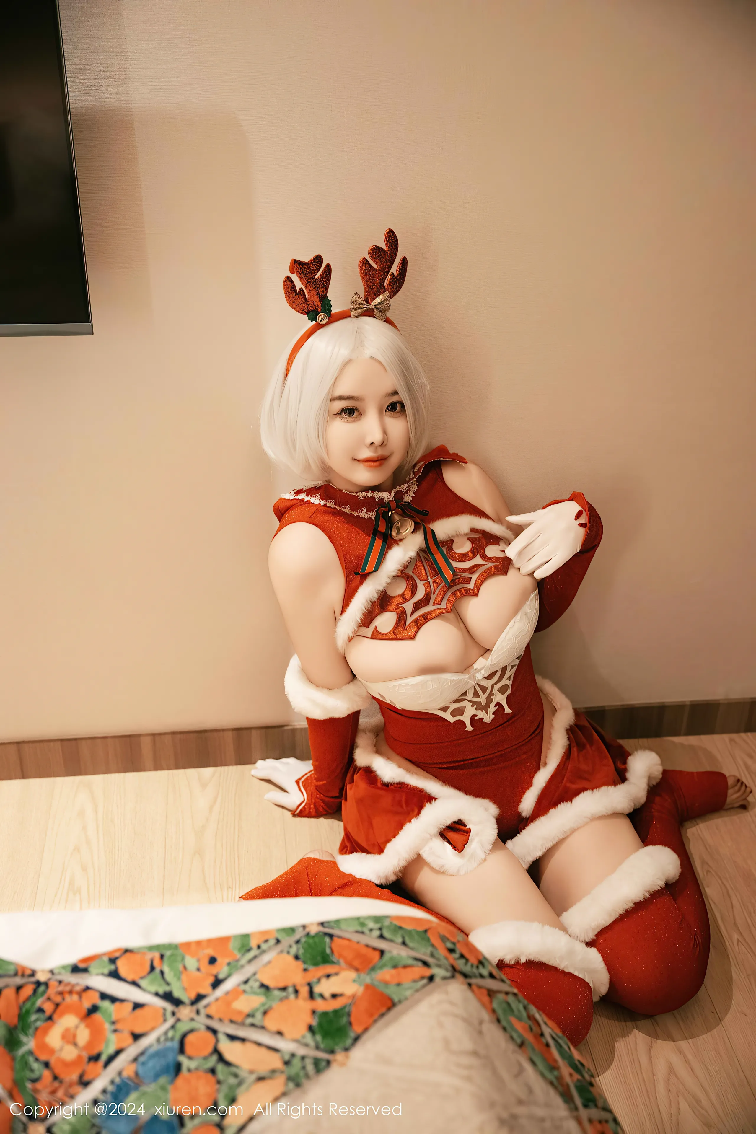 [Xiuren xiuren.com: Cherry Calf] Yorha 2B Chrismast