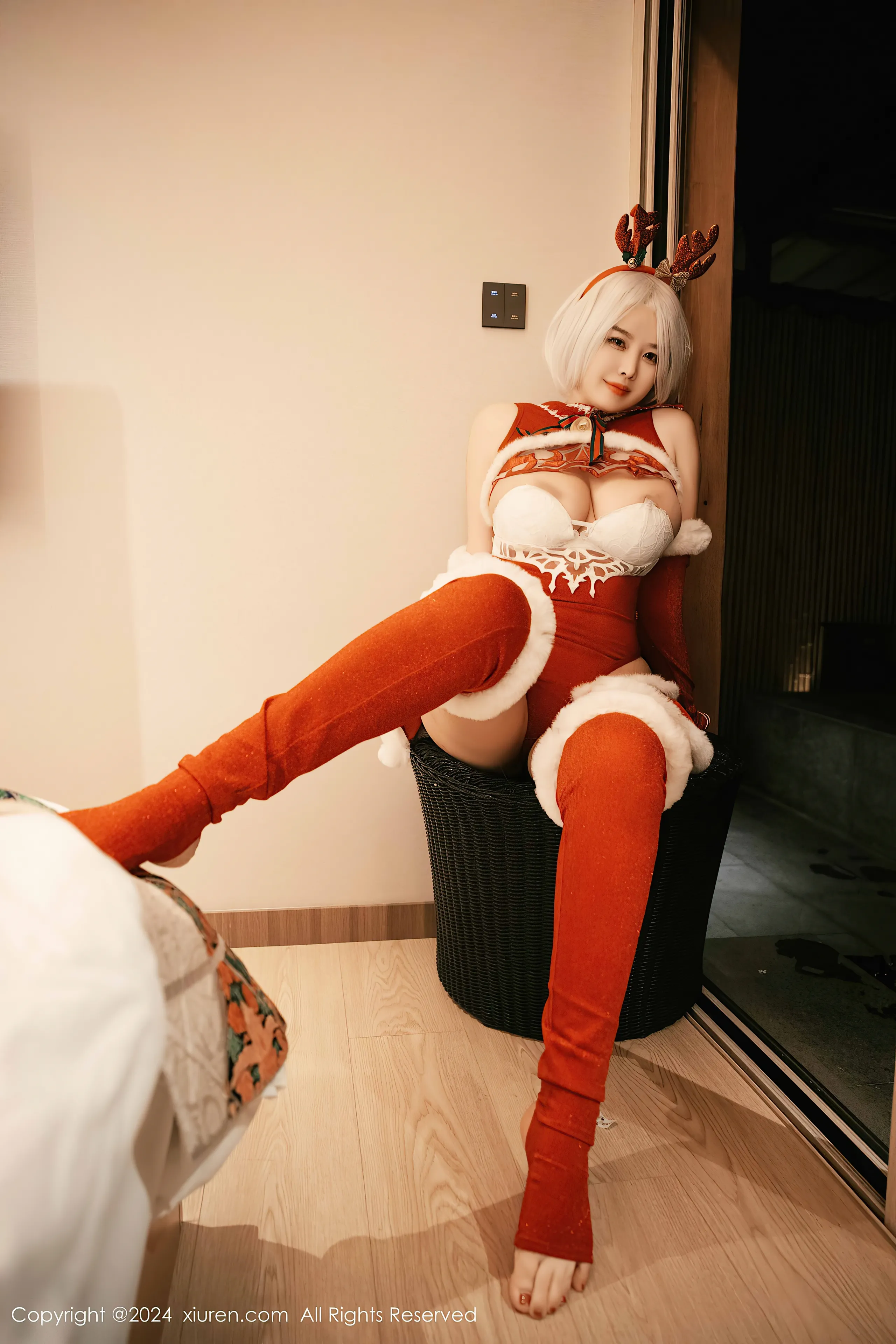 [Xiuren xiuren.com: Cherry Calf] Yorha 2B Chrismast