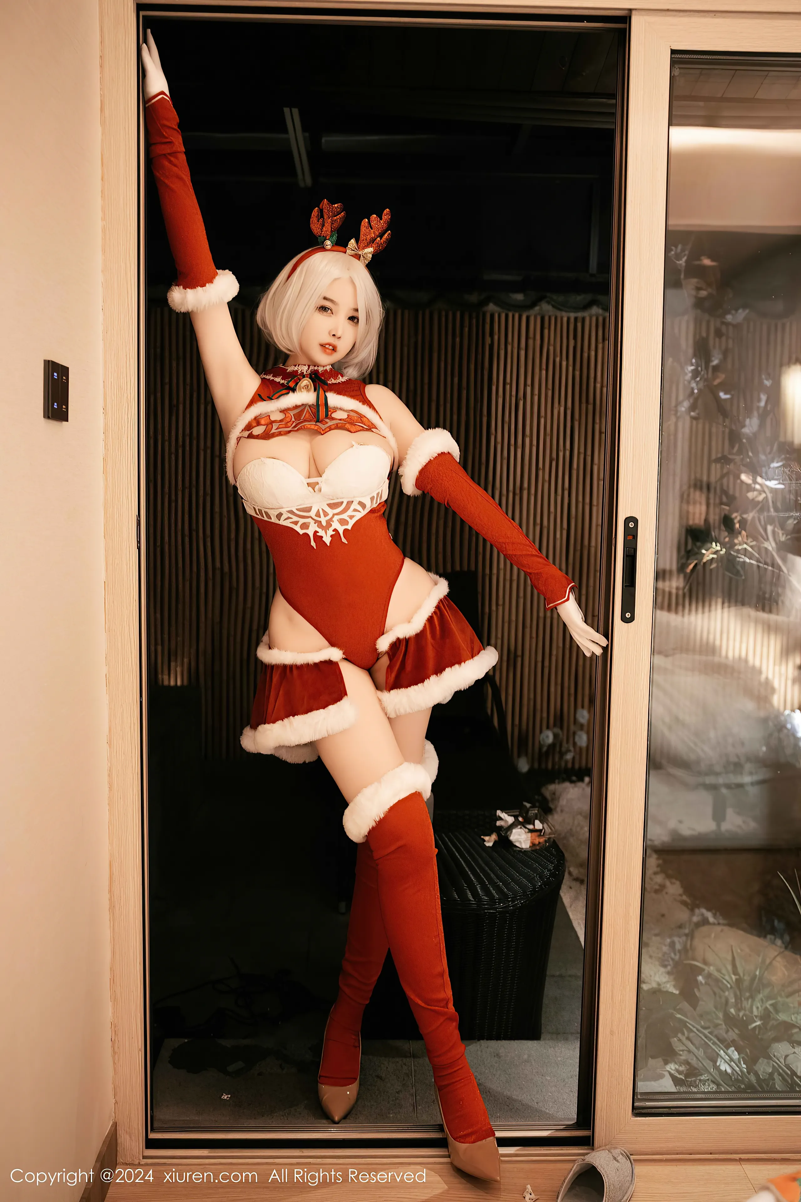 [Xiuren xiuren.com: Cherry Calf] Yorha 2B Chrismast
