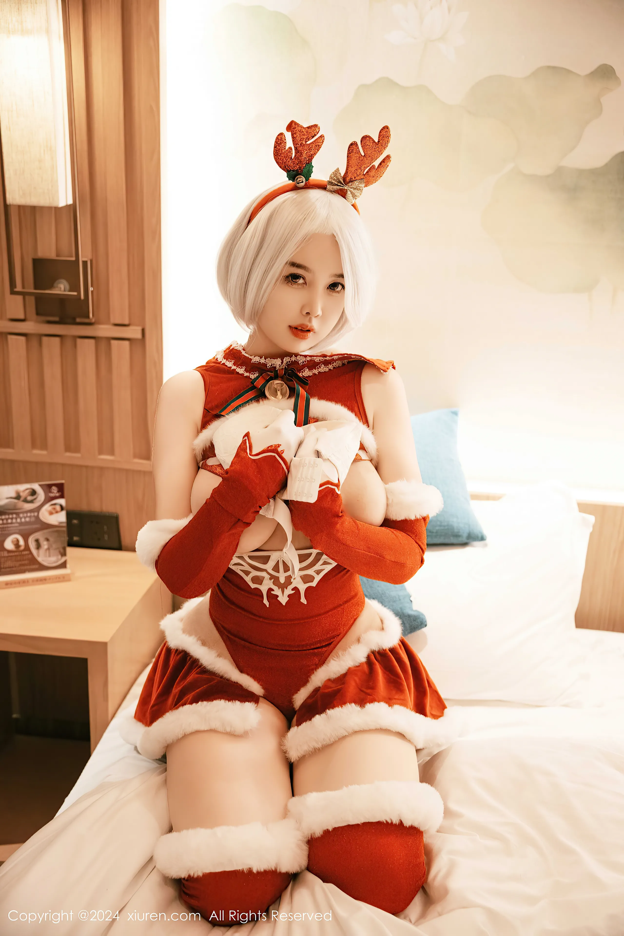 [Xiuren xiuren.com: Cherry Calf] Yorha 2B Chrismast