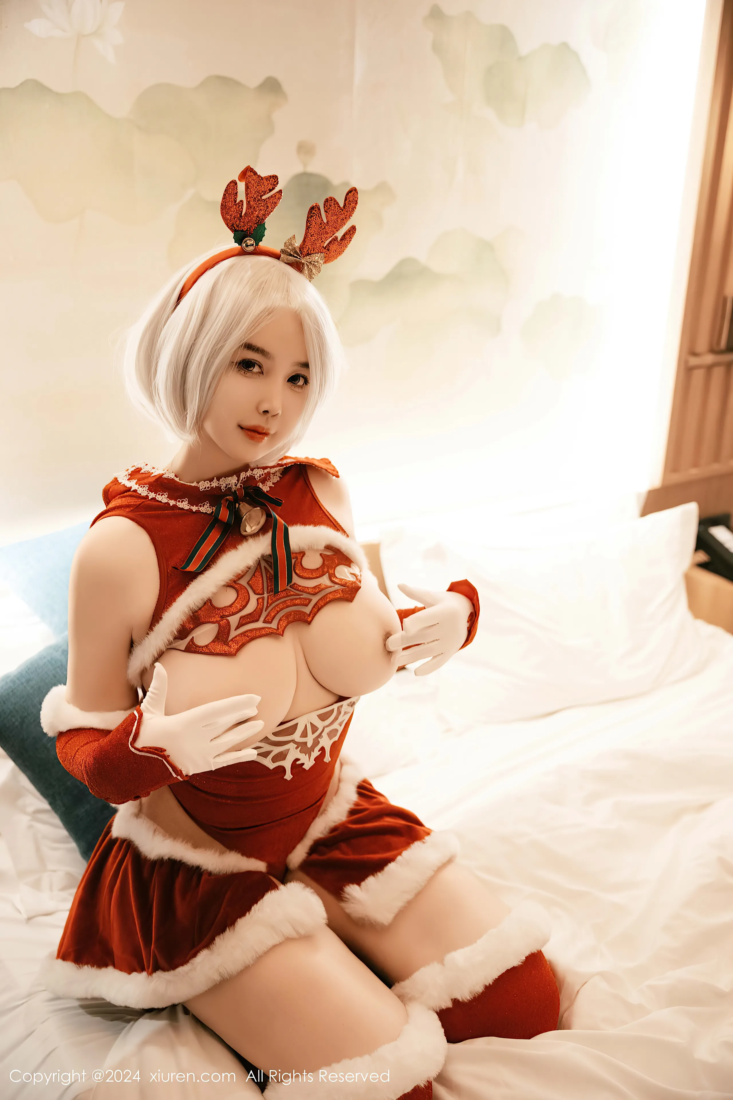 [Xiuren xiuren.com: Cherry Calf] Yorha 2B Chrismast