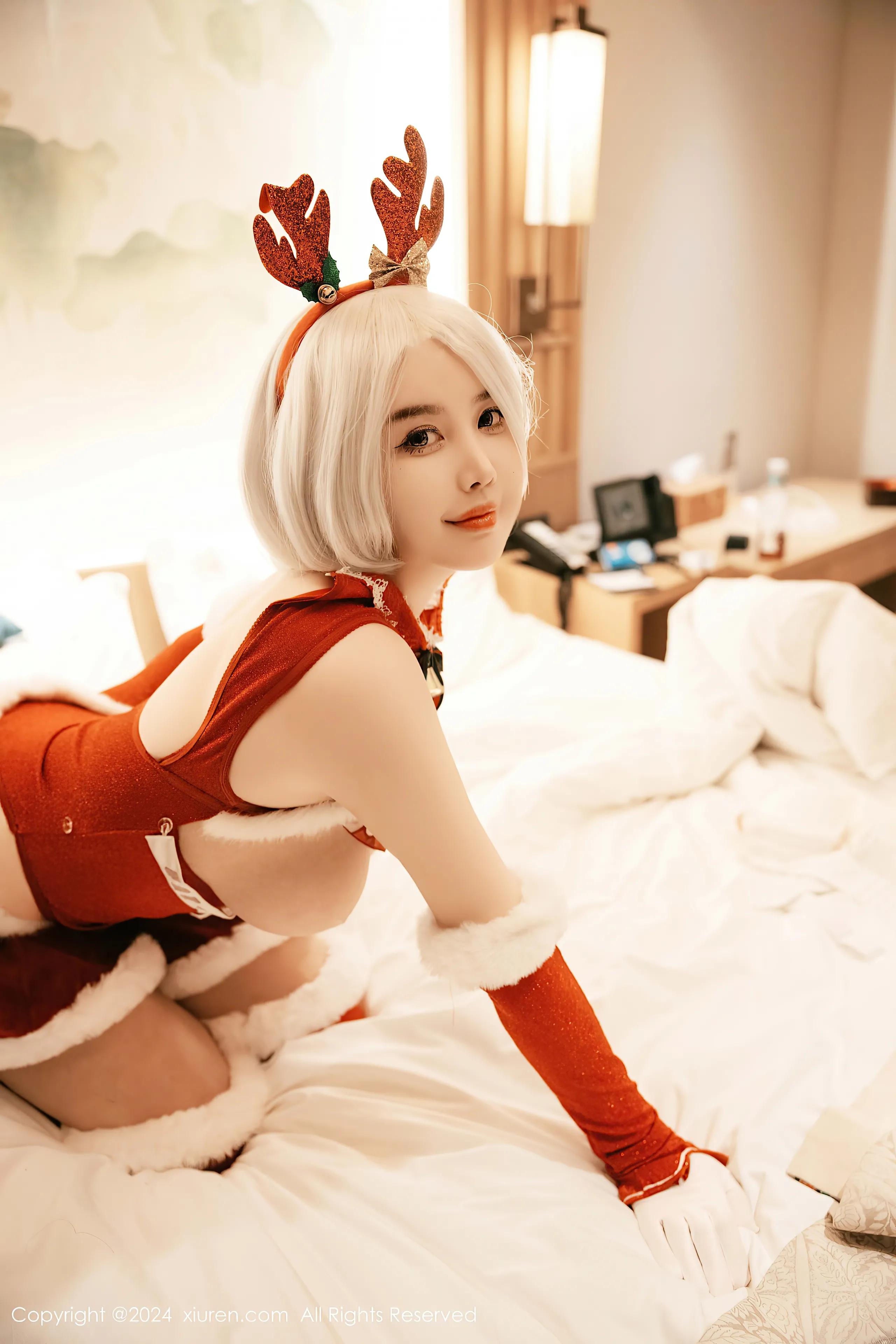 [Xiuren xiuren.com: Cherry Calf] Yorha 2B Chrismast