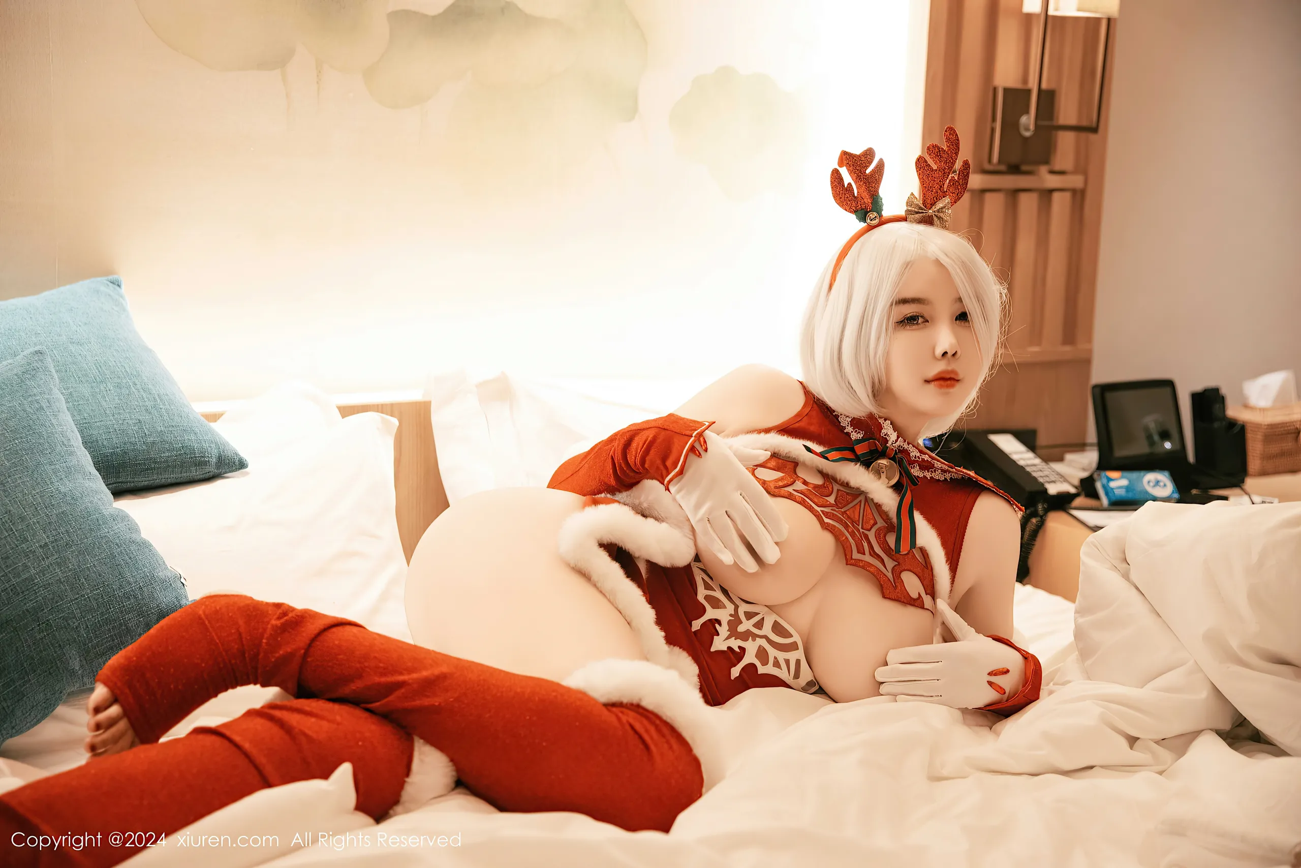 [Xiuren xiuren.com: Cherry Calf] Yorha 2B Chrismast