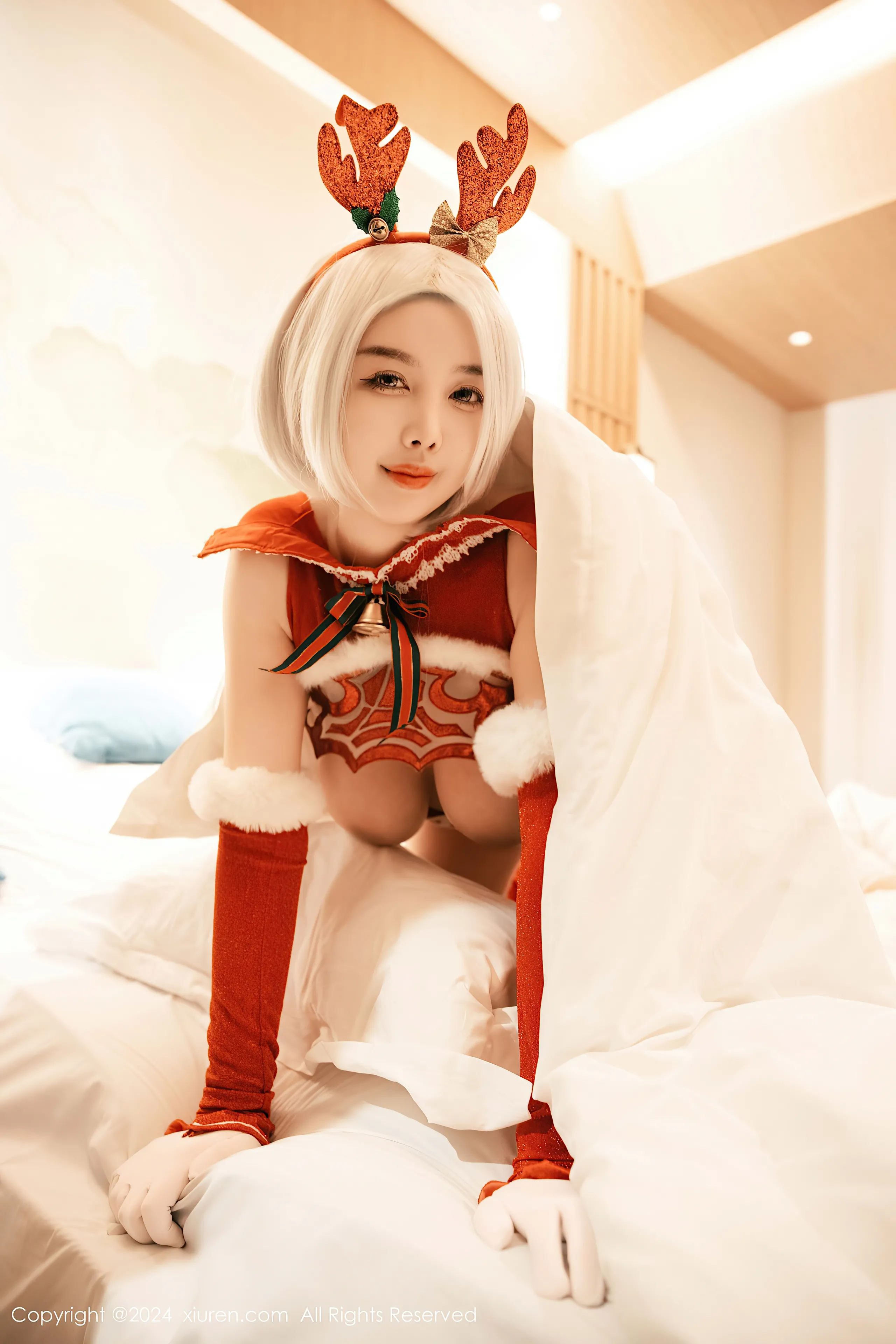 [Xiuren xiuren.com: Cherry Calf] Yorha 2B Chrismast
