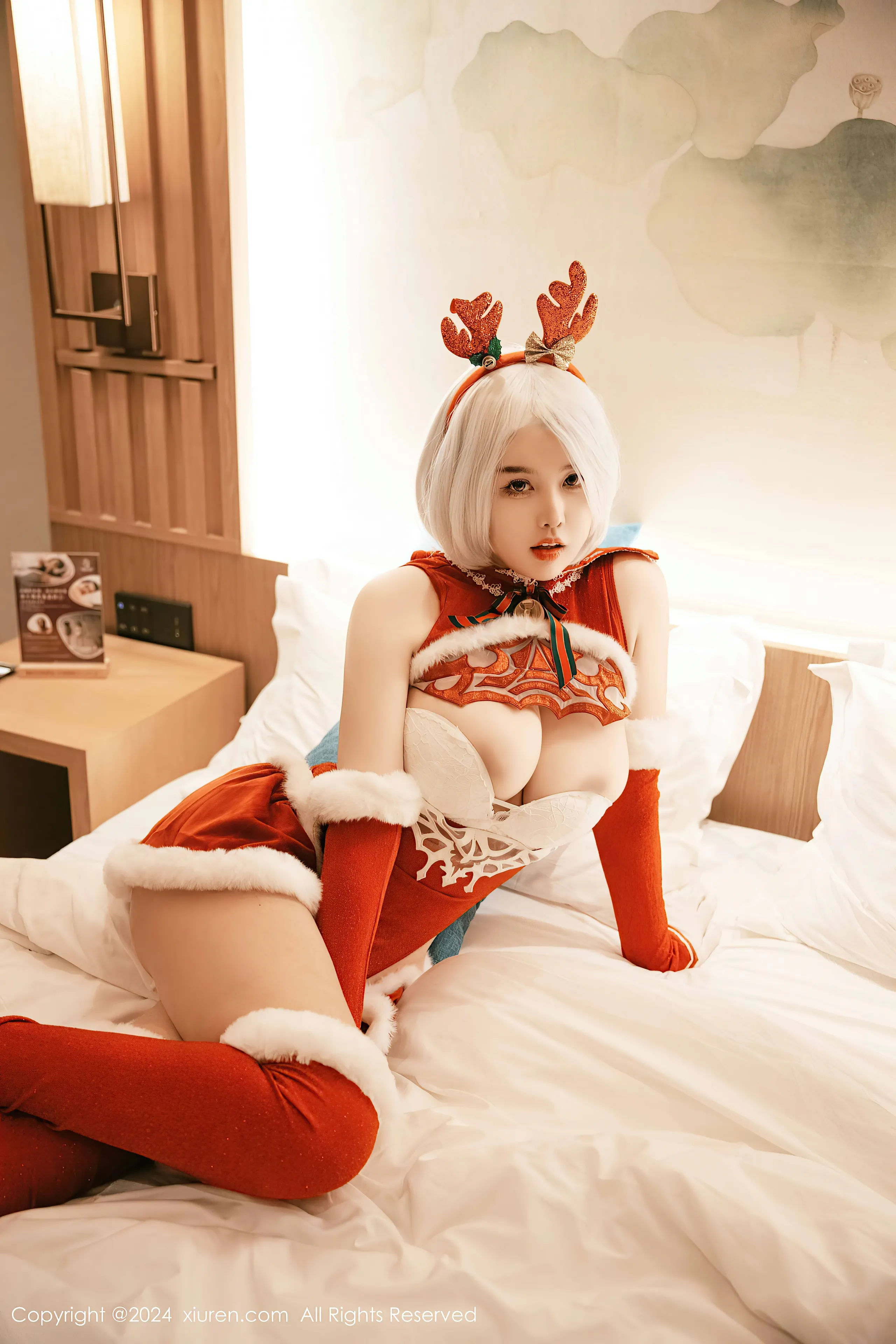 [Xiuren xiuren.com: Cherry Calf] Yorha 2B Chrismast
