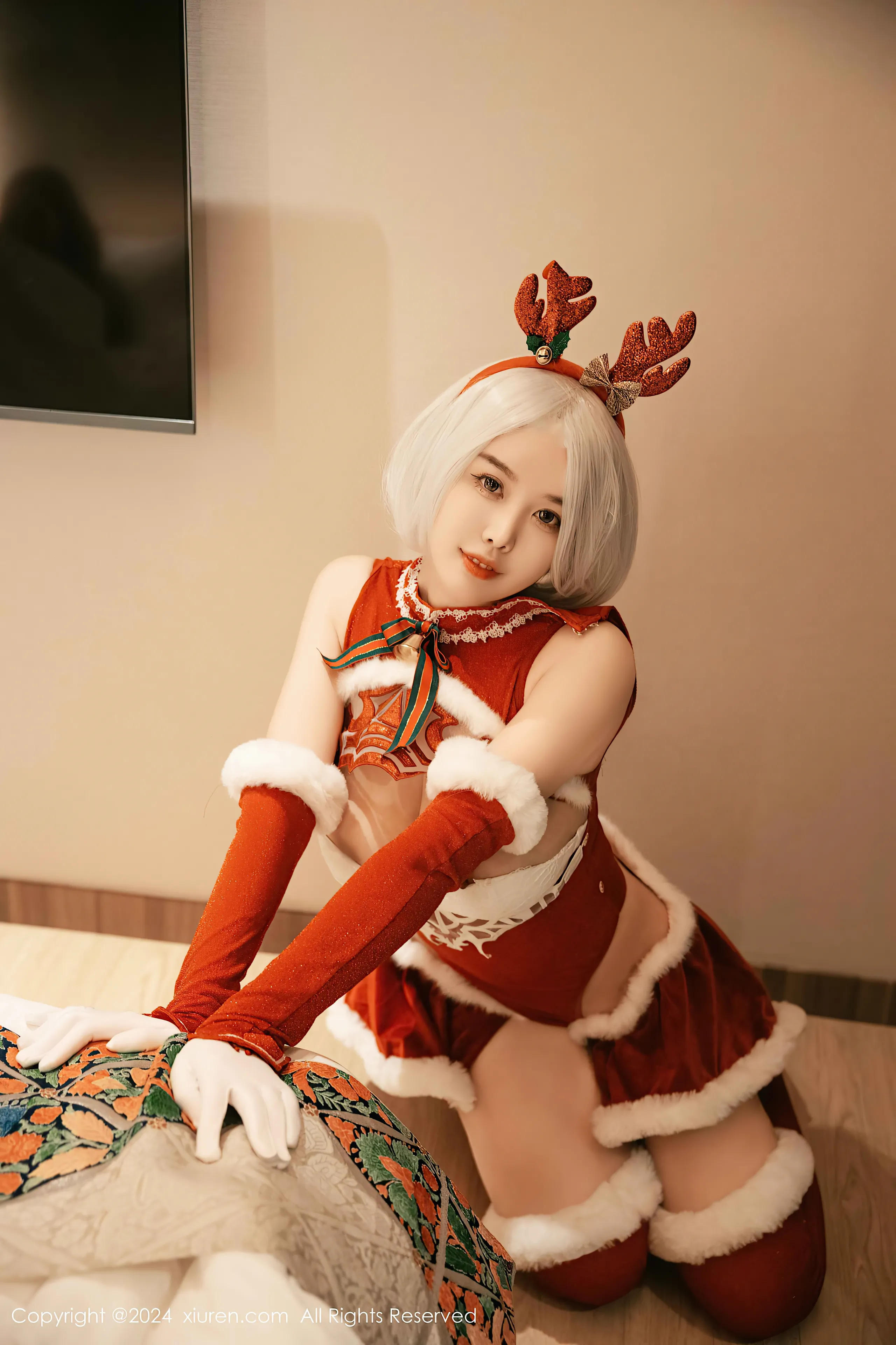 [Xiuren xiuren.com: Cherry Calf] Yorha 2B Chrismast
