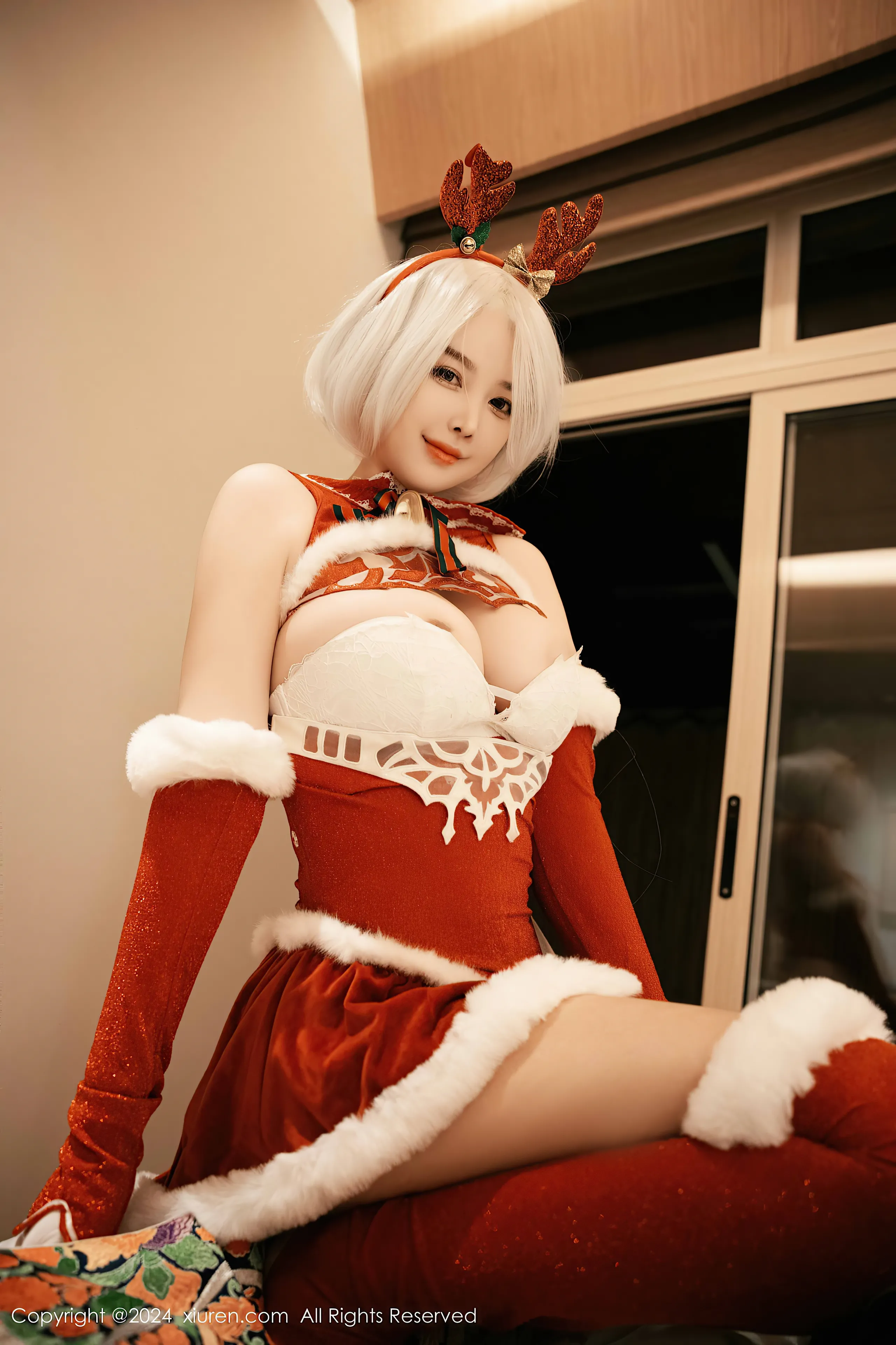 [Xiuren xiuren.com: Cherry Calf] Yorha 2B Chrismast
