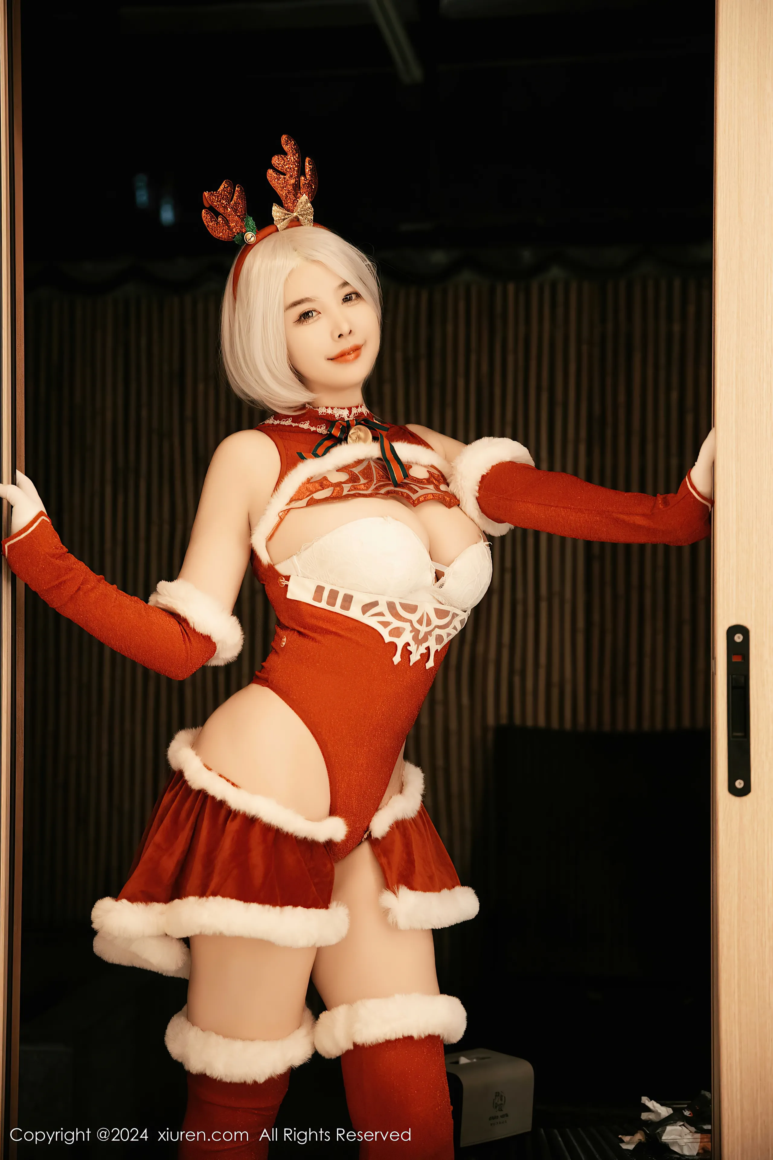 [Xiuren xiuren.com: Cherry Calf] Yorha 2B Chrismast