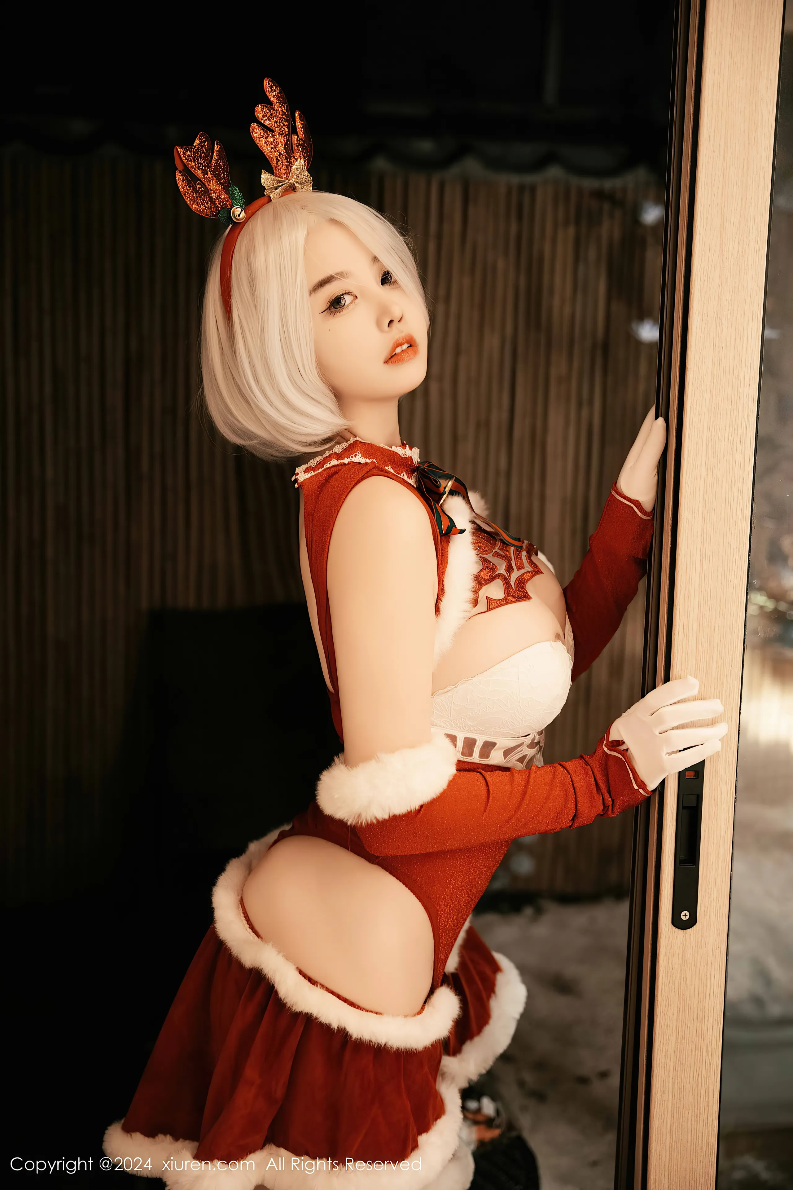 [Xiuren xiuren.com: Cherry Calf] Yorha 2B Chrismast