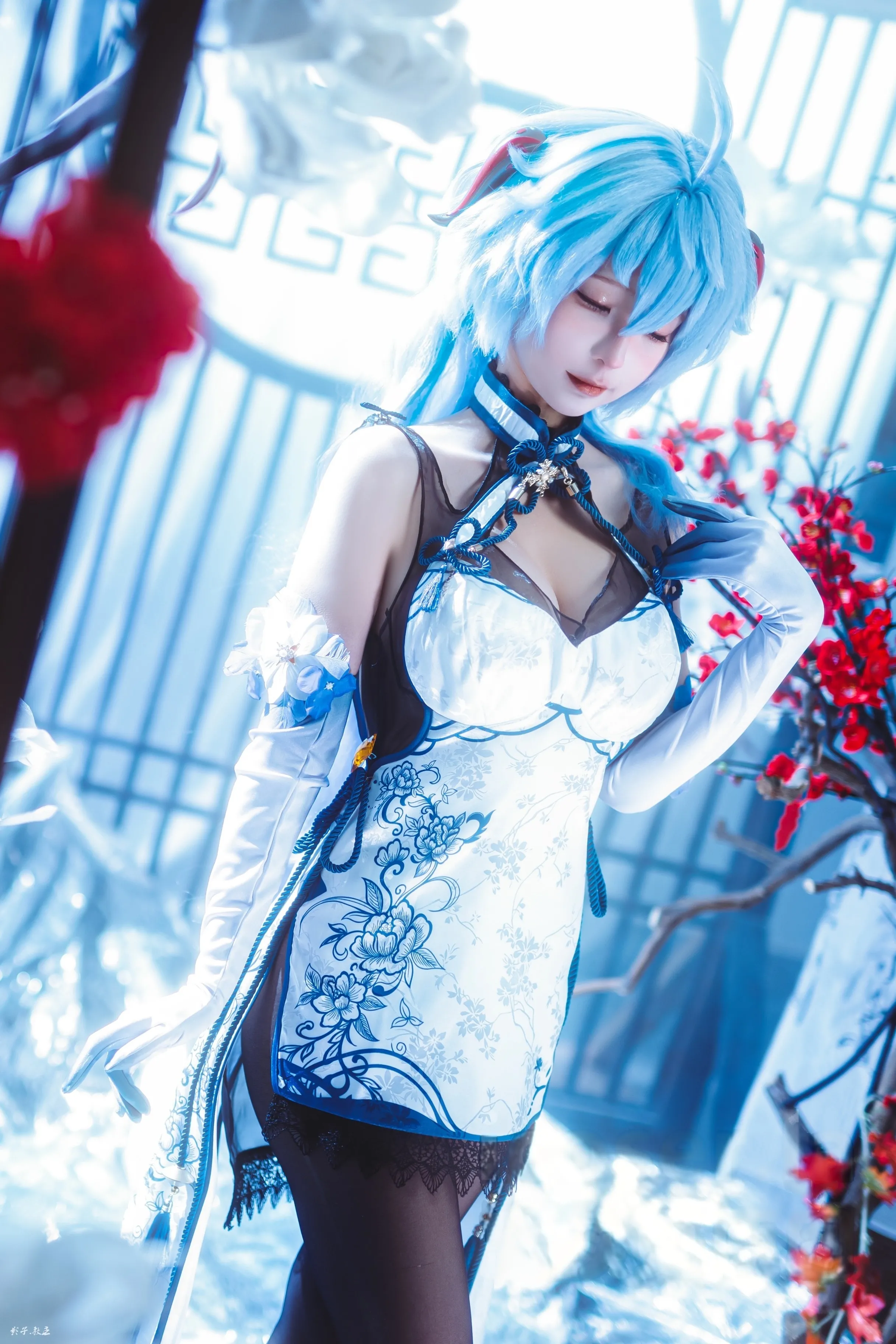Momo ngu ngốc - Genshin Impact Gan Yu Cheongsam