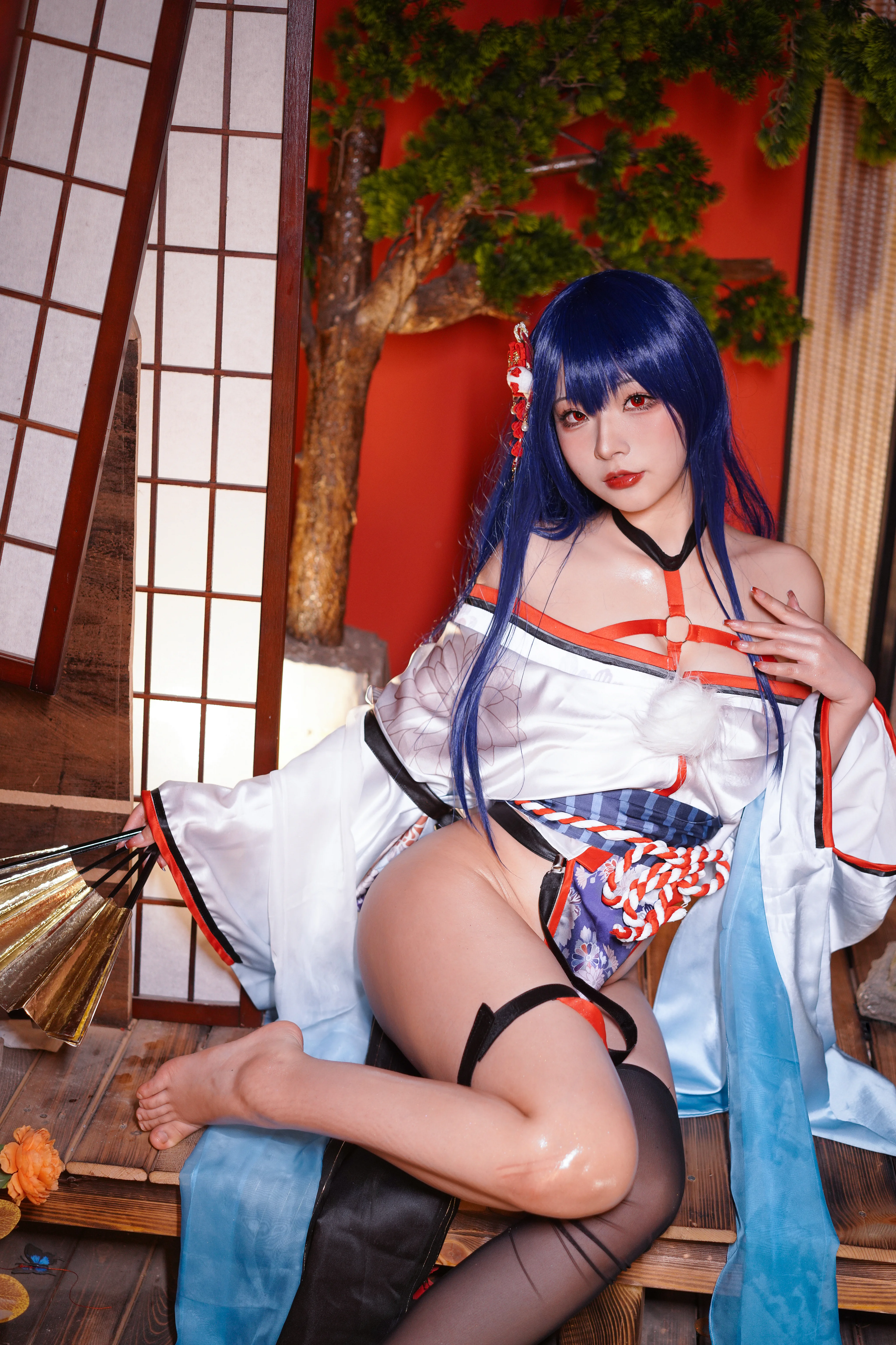 Yuuhui Yuhui No.28 Mako-Oil Oil trên kimono