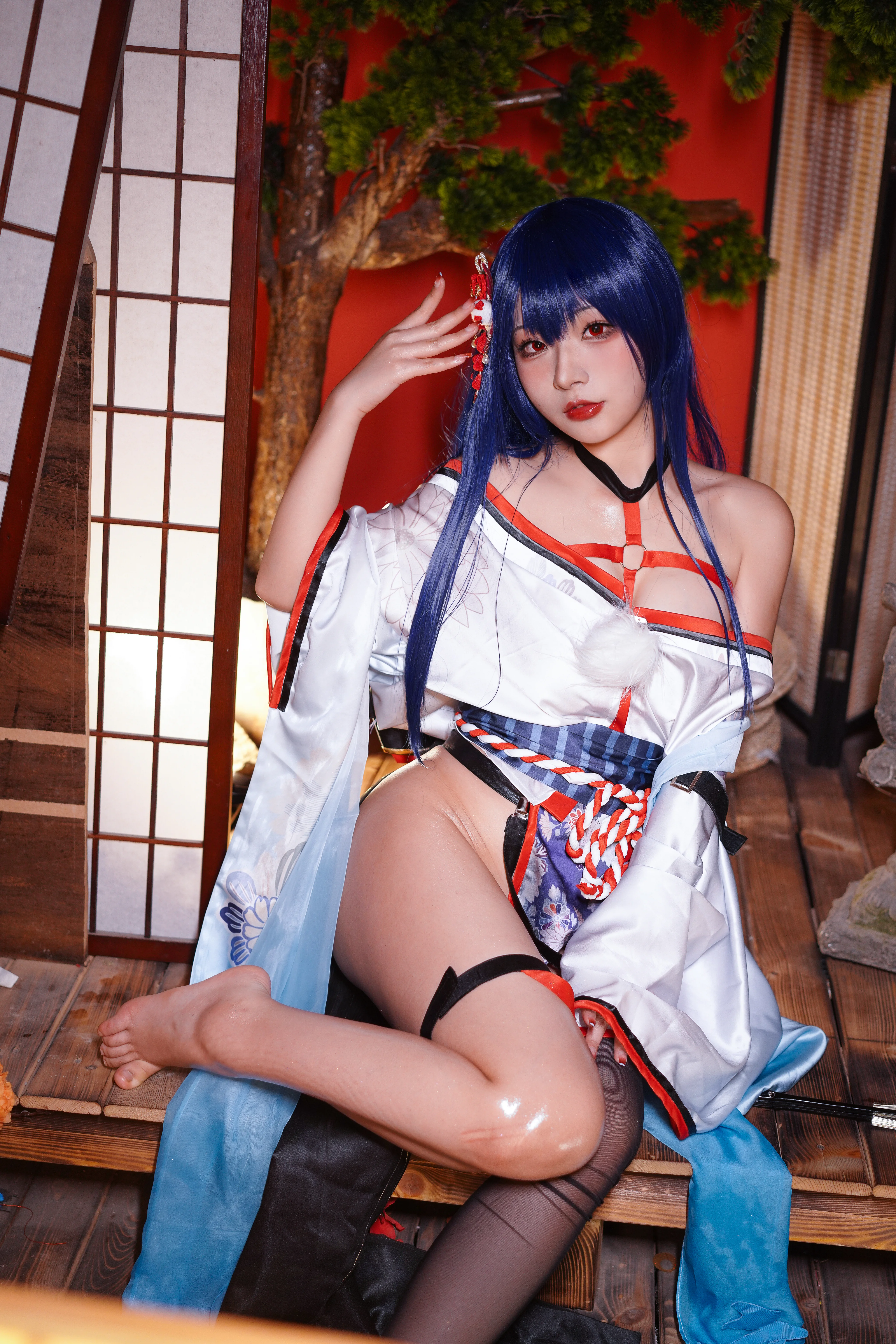 Yuuhui Yuhui No.28 Mako-Oil Oil trên kimono