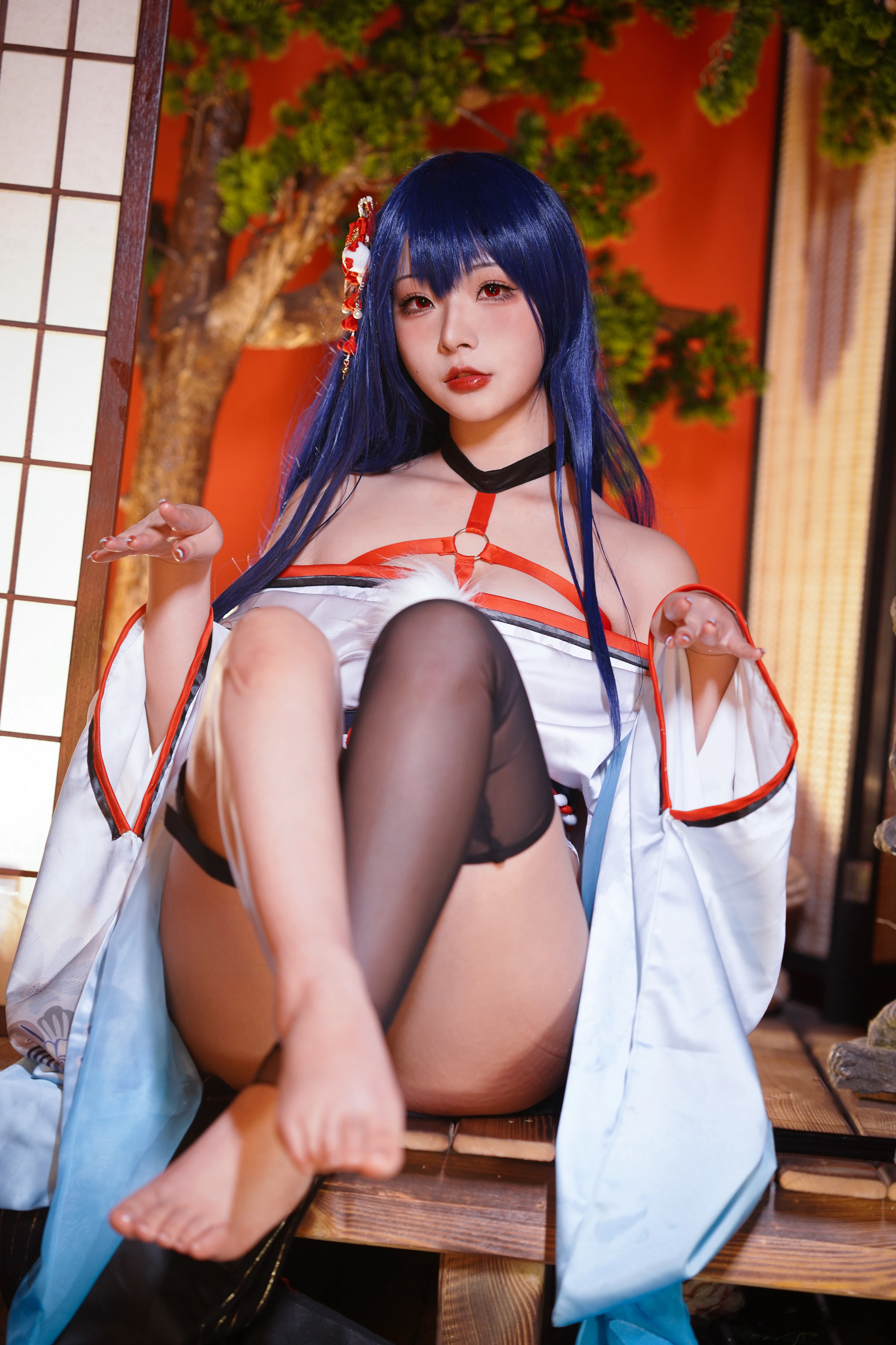 Yuuhui Yuhui No.28 Mako-Oil Oil trên kimono