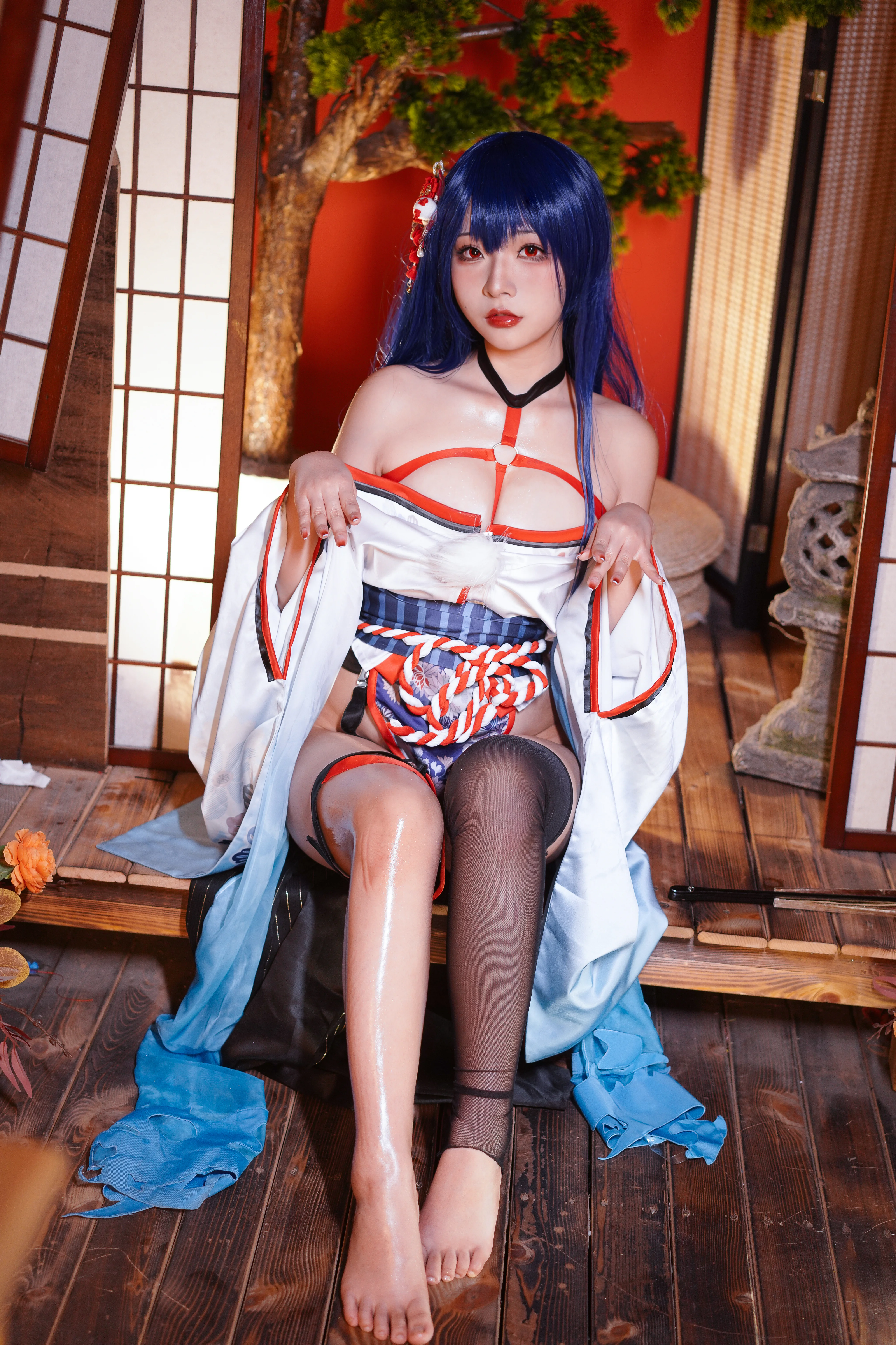 Yuuhui Yuhui No.28 Mako-Oil Oil trên kimono