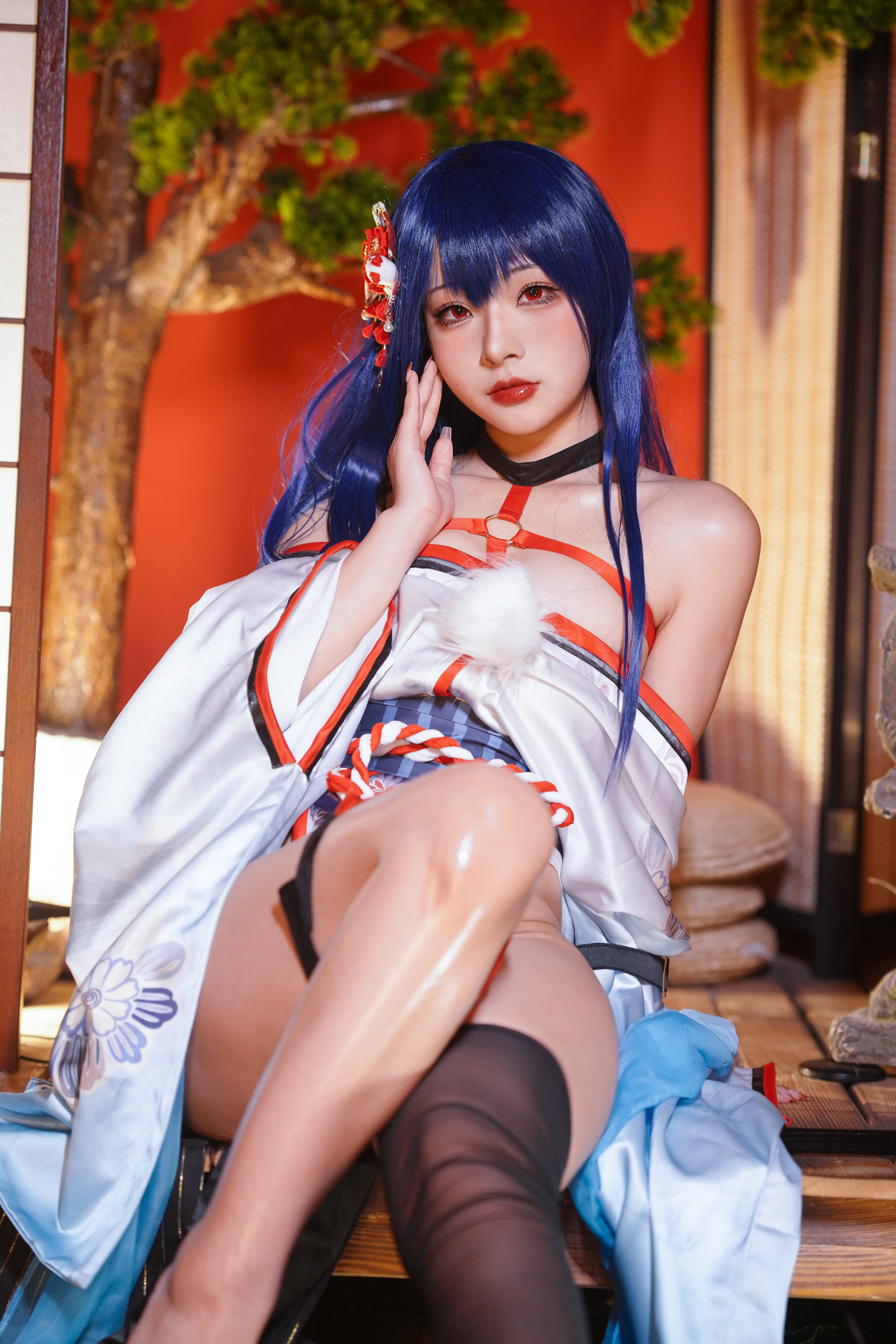 Yuuhui Yuhui No.28 Mako-Oil Oil trên kimono