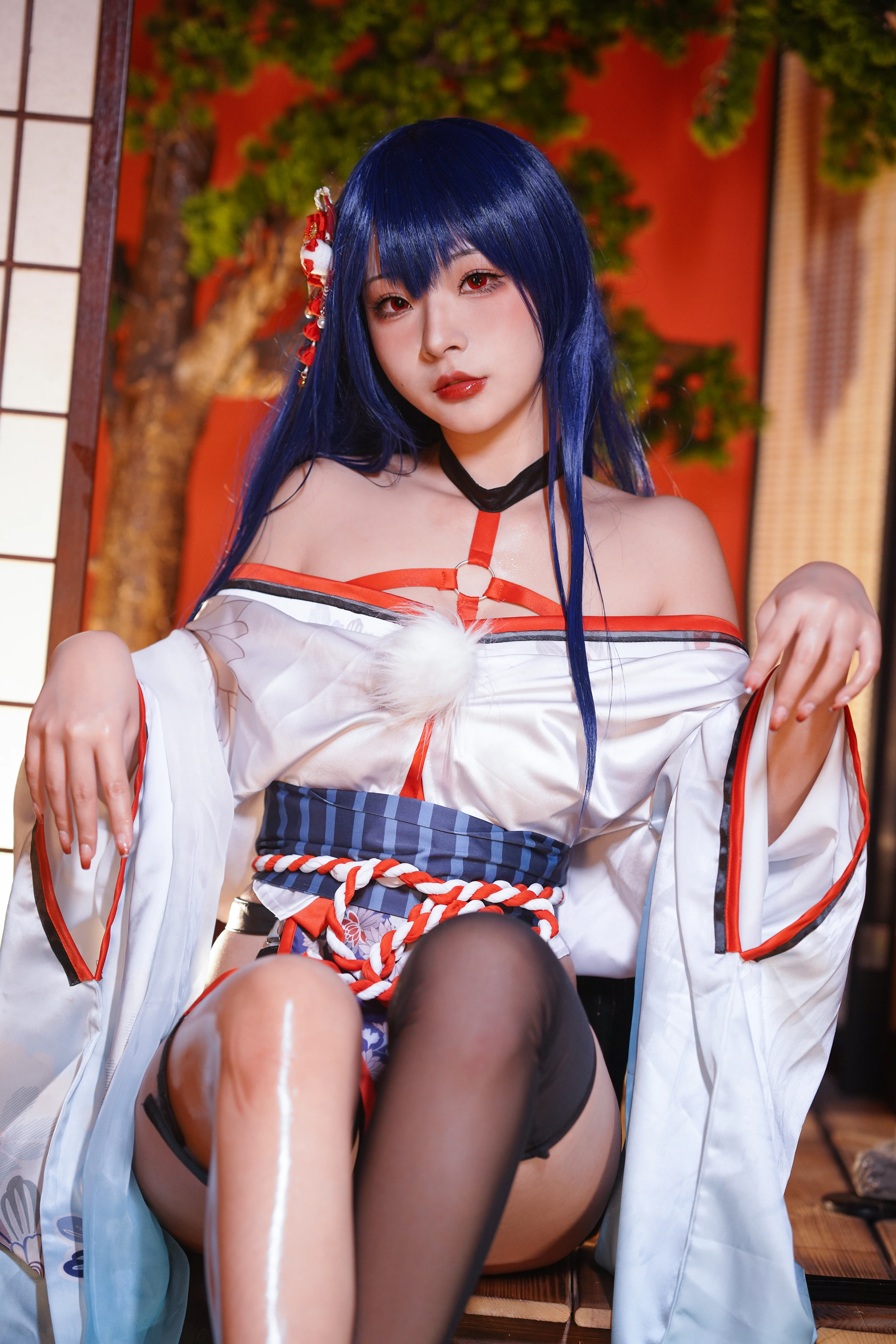 Yuuhui Yuhui No.28 Mako-Oil Oil trên kimono