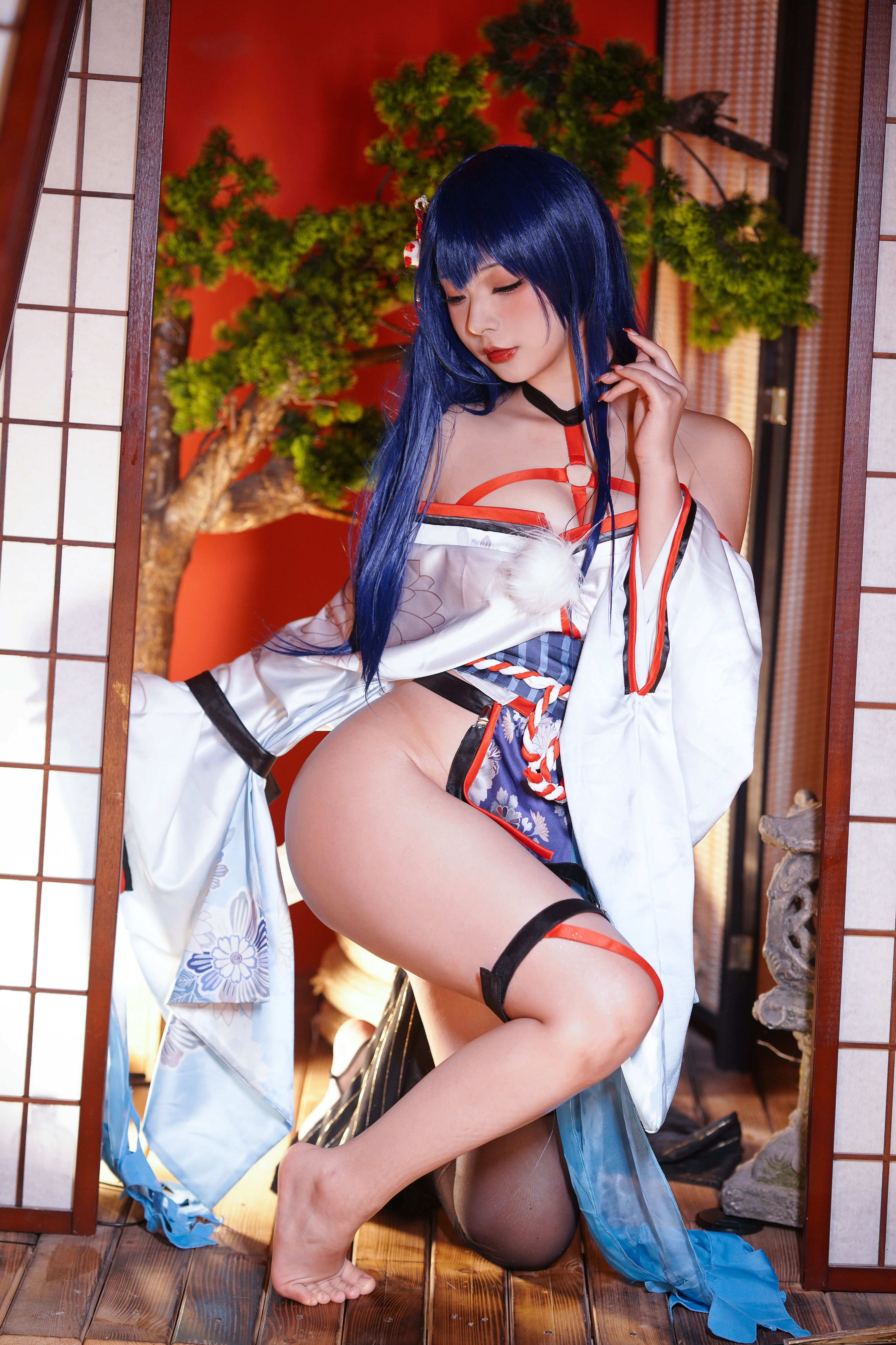 Yuuhui Yuhui No.28 Mako-Oil Oil trên kimono
